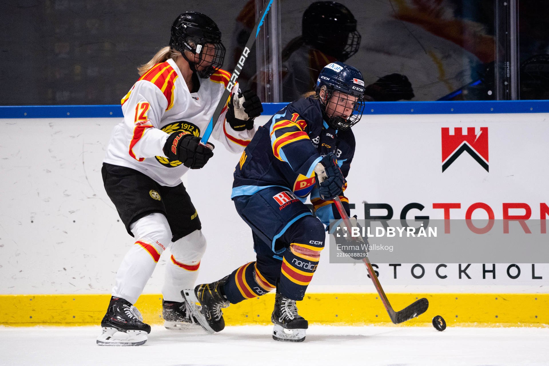 Brynäs Mina Waxin och Djurgårdens Alexis Mauermann