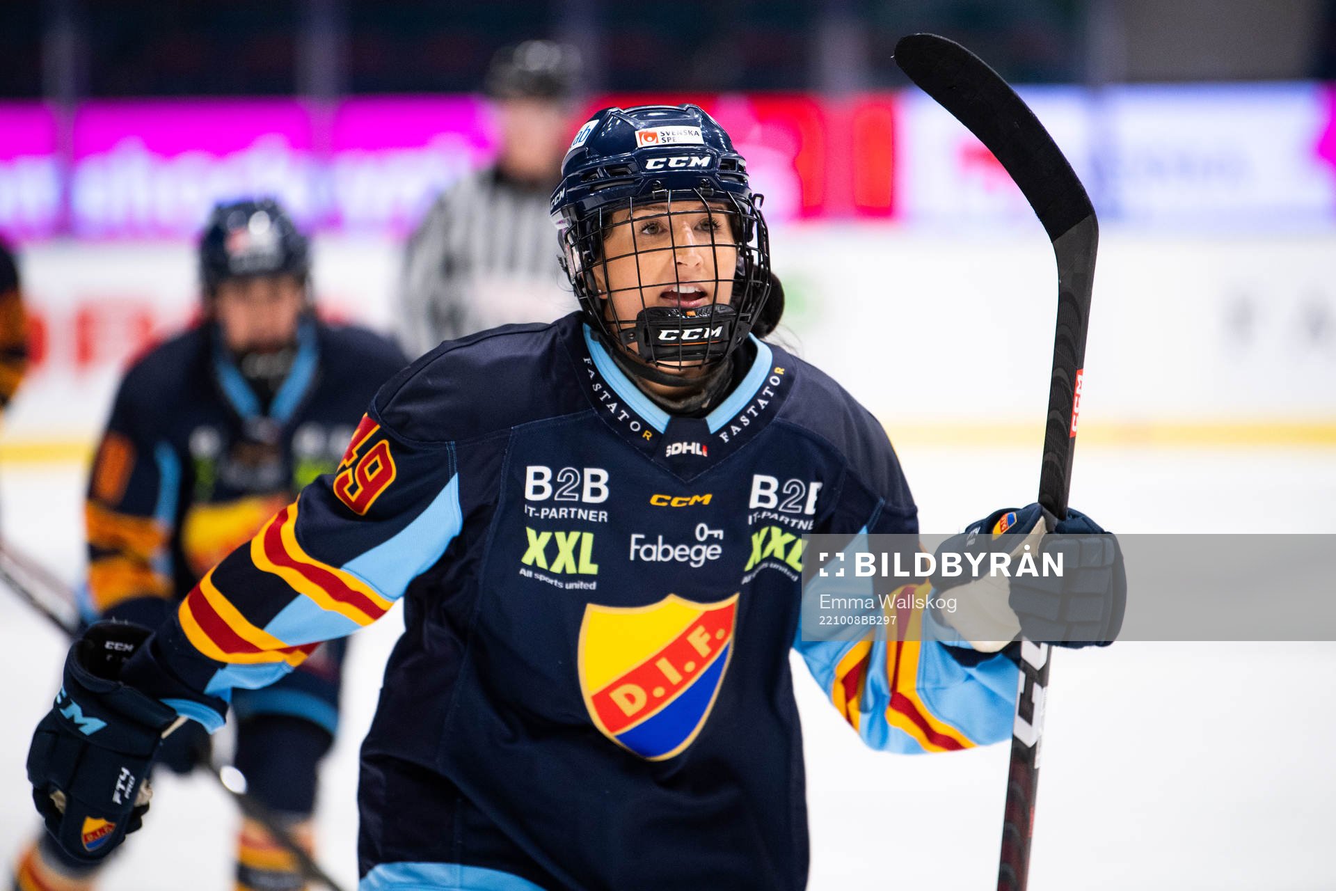 Djurgårdens Fanny Rask jublar