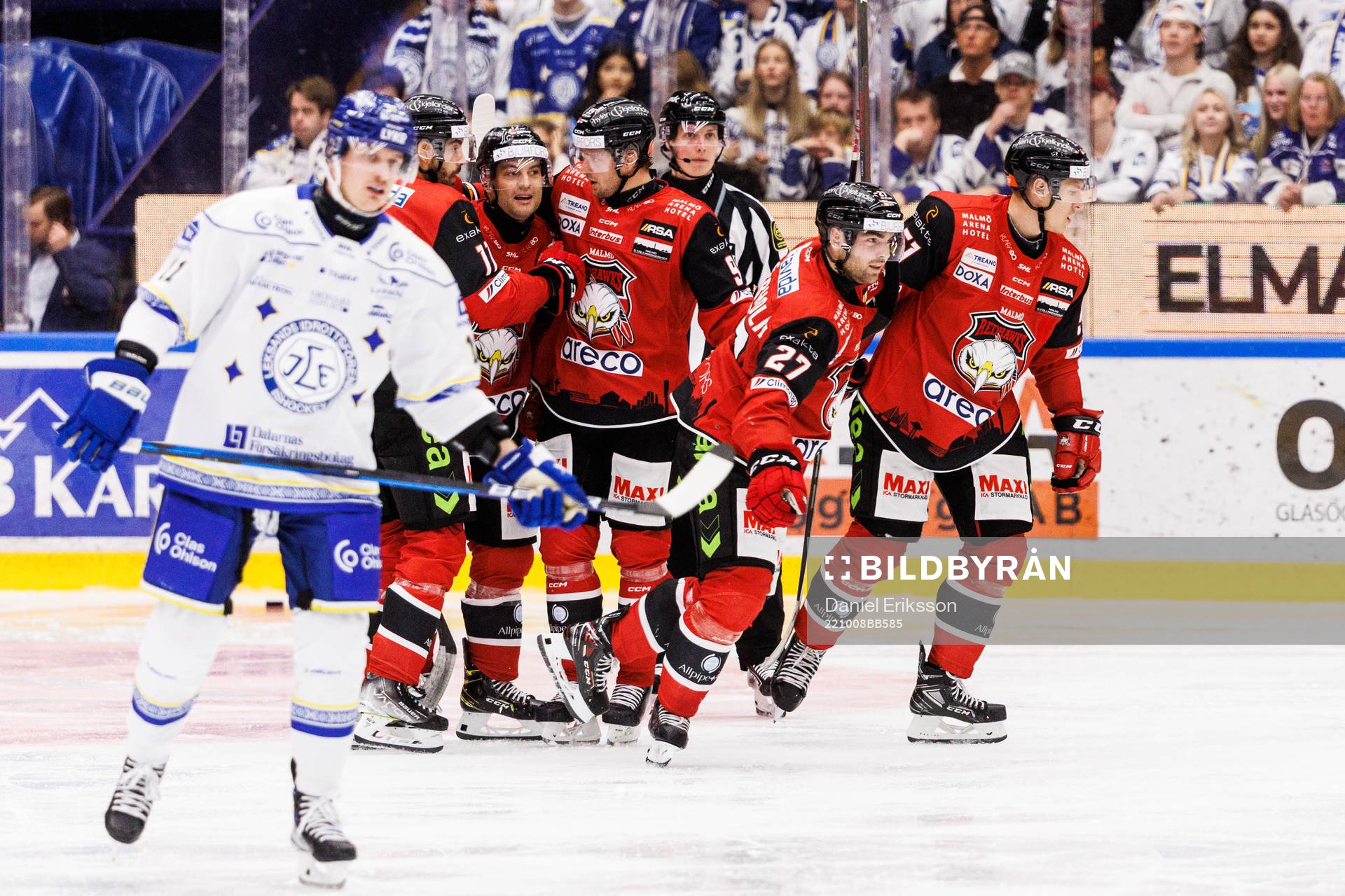 Malmö Redhawks Ponthus Westerholm jublar