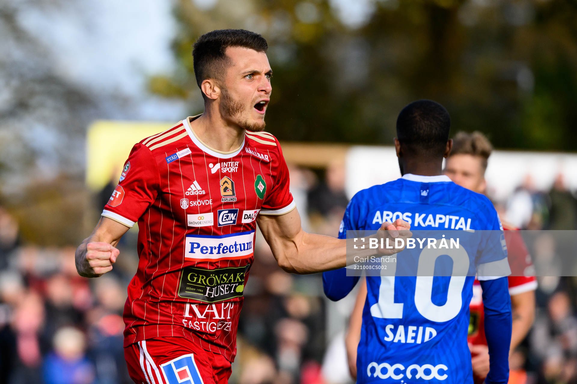 Skövde AIKs Yoann Fellrath jublar