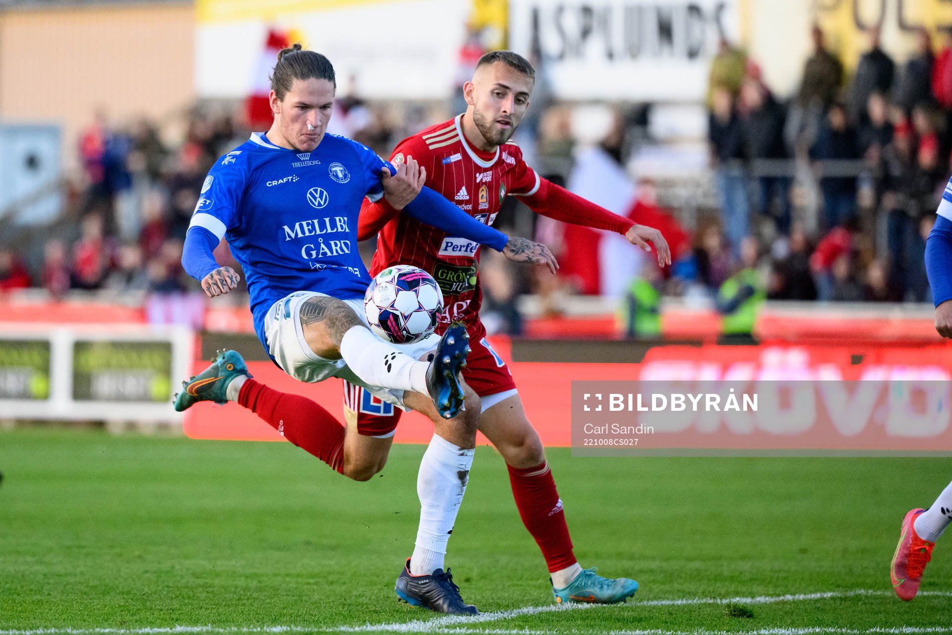 Trelleborgs Isak Jönsson och Skövdes Jack Cooper Love