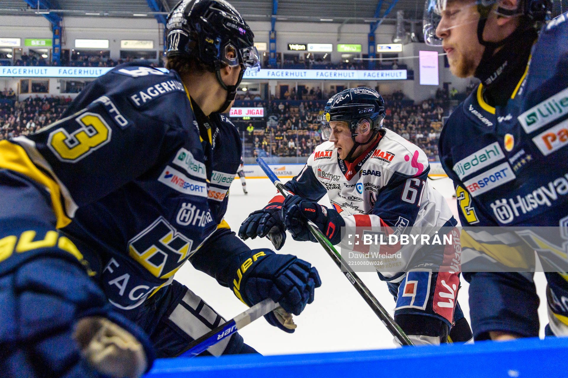 HV71s Måns Lindbäck och Linköpings Markus Ljungh