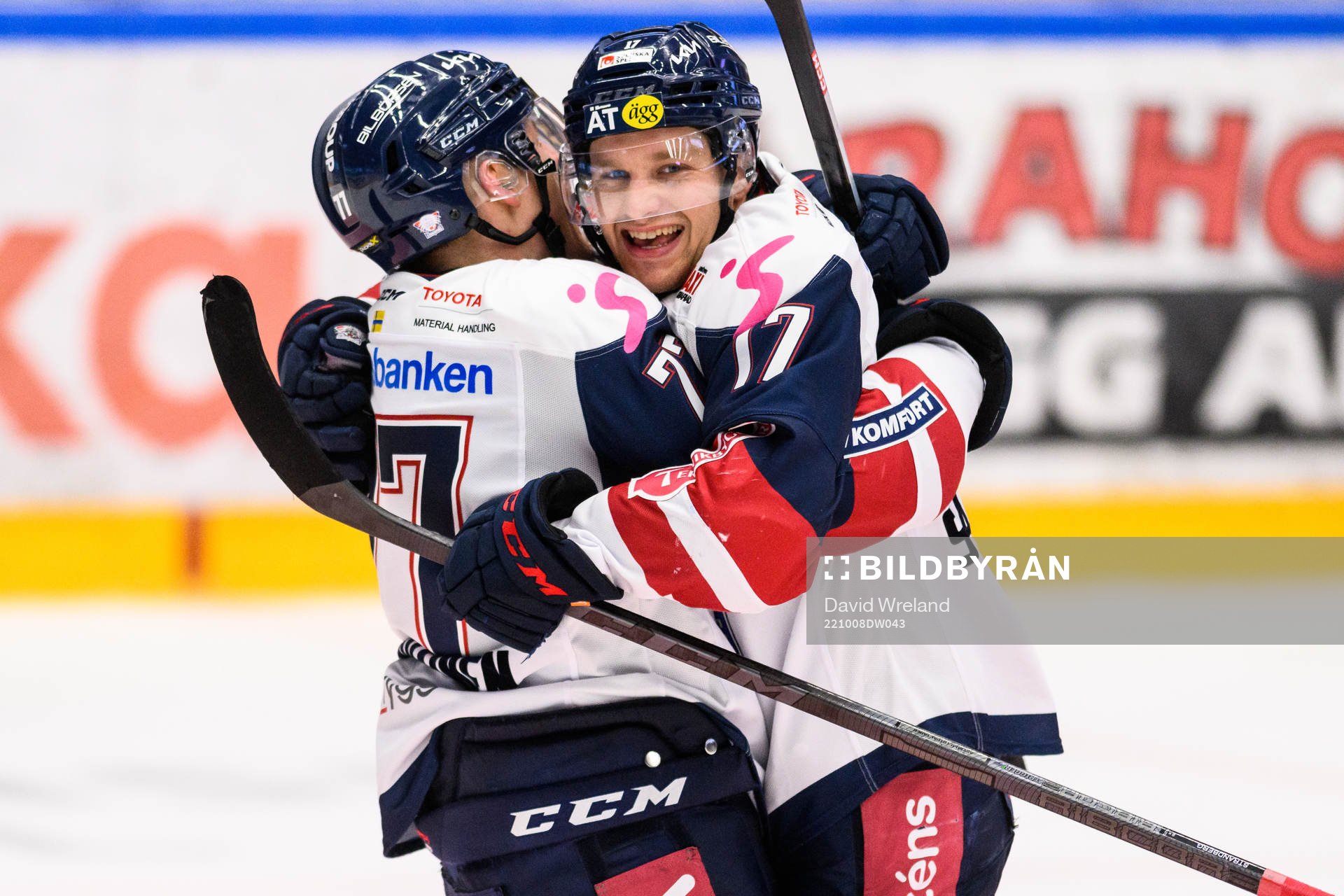 Linköpings Markus Hännikäinen och Sebastian Strandberg