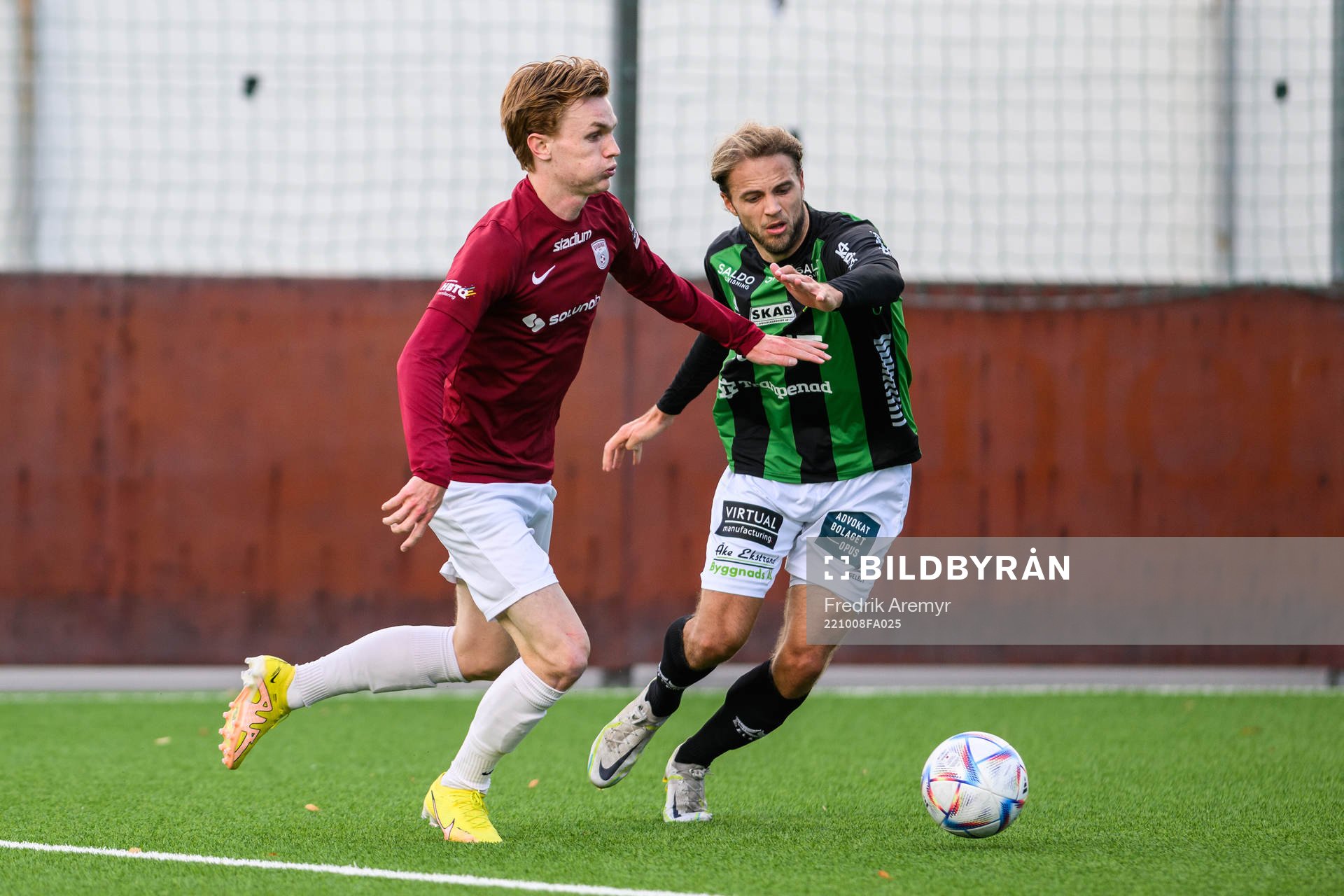 Qvidings Julius Johansson och GAIS Gustav Lundgren