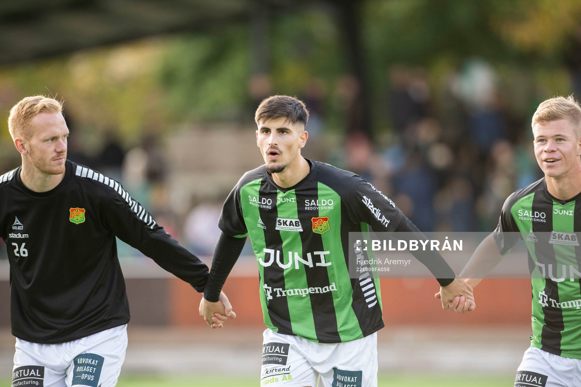 GAIS Viktor Kruger , Emin Grozdanic och Filip Gustafsson