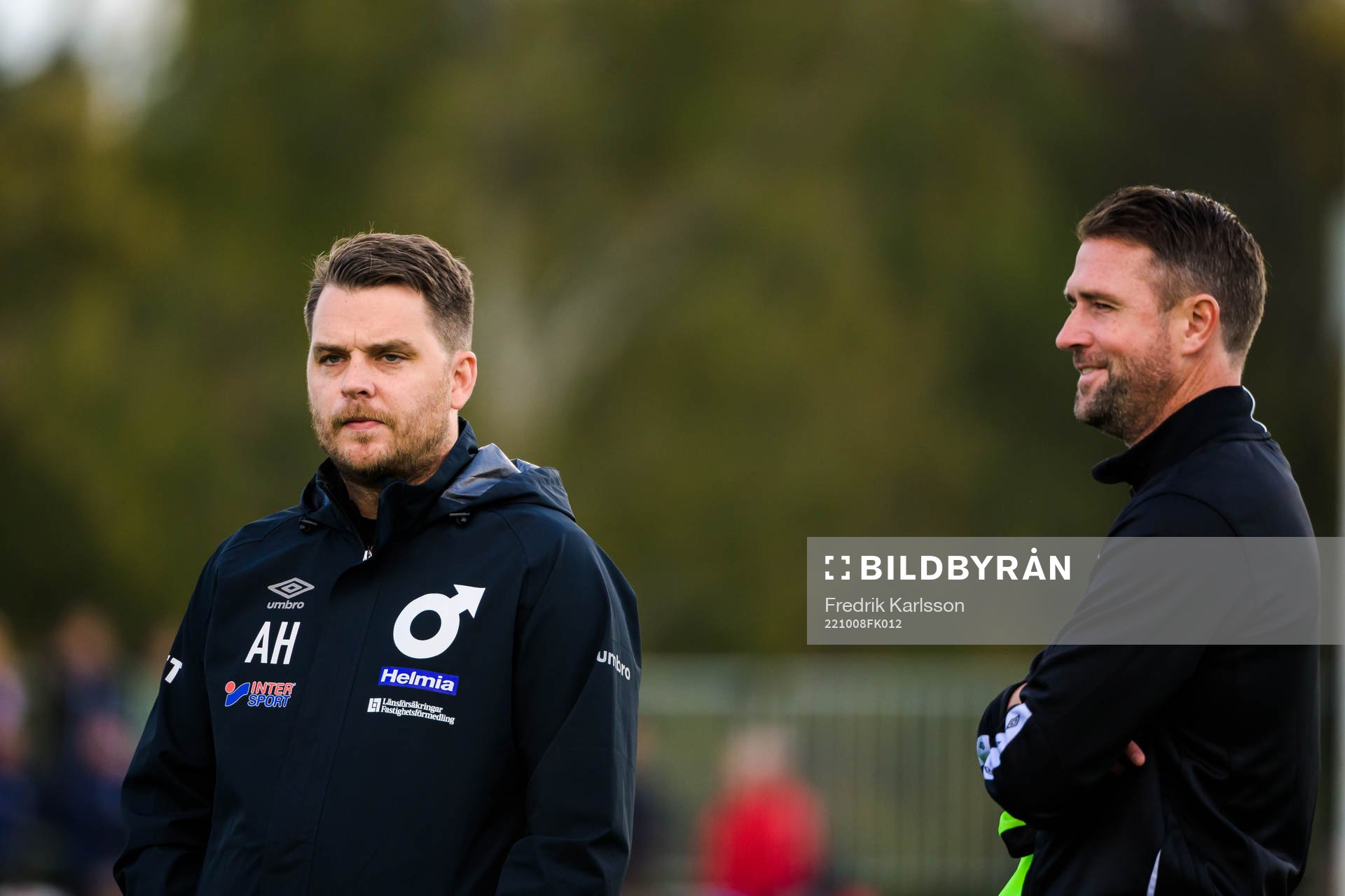 Degerfors tränare Andreas Holmberg och tränare Tobias
