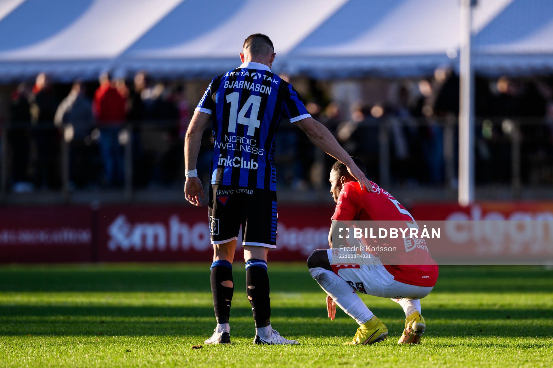 Sirius Aron Bjarnason och Degerfors Joseph - Claude Agyeman