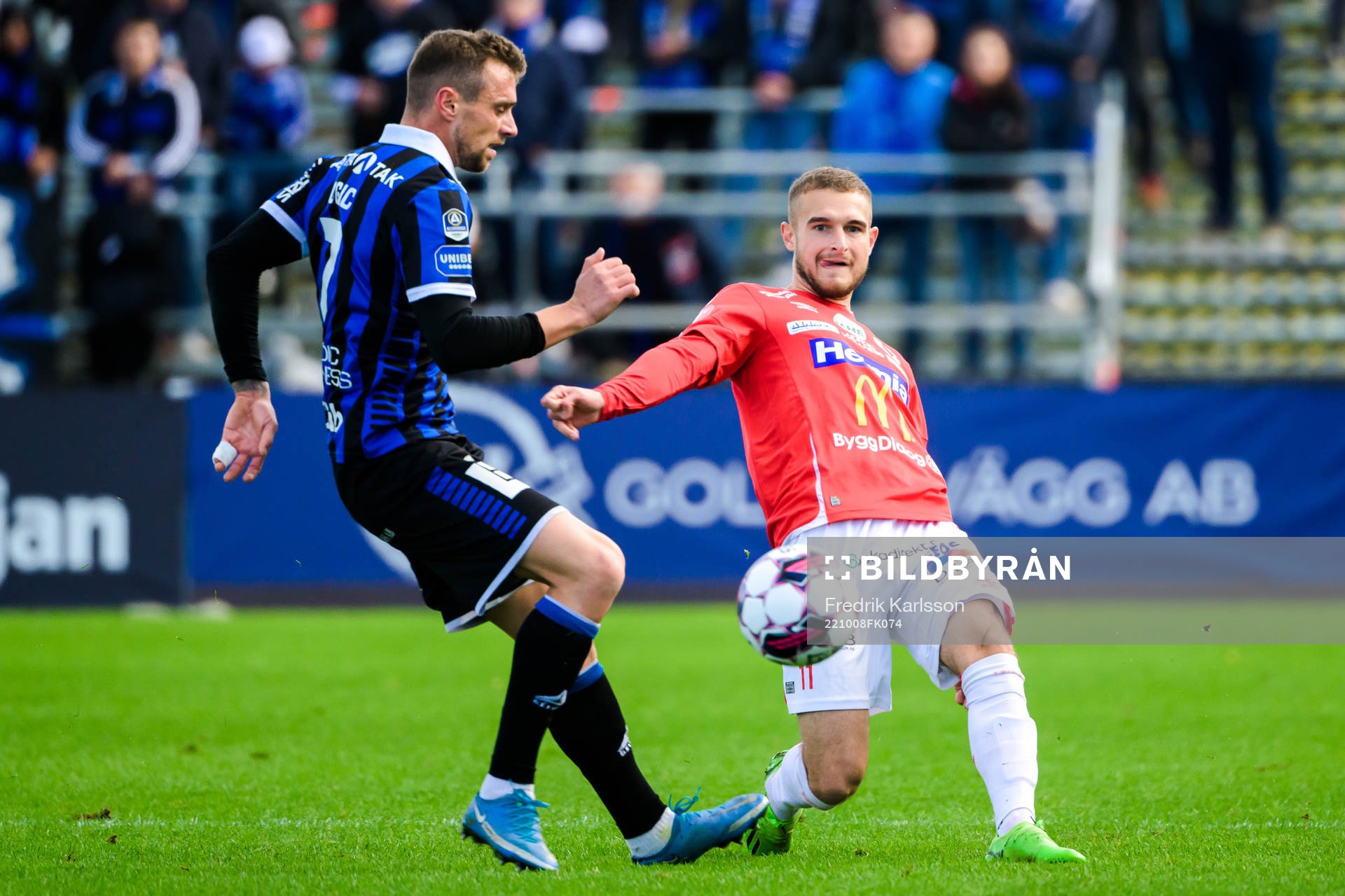 Sirius Filip Rogic och Degerfors Christos Gravius