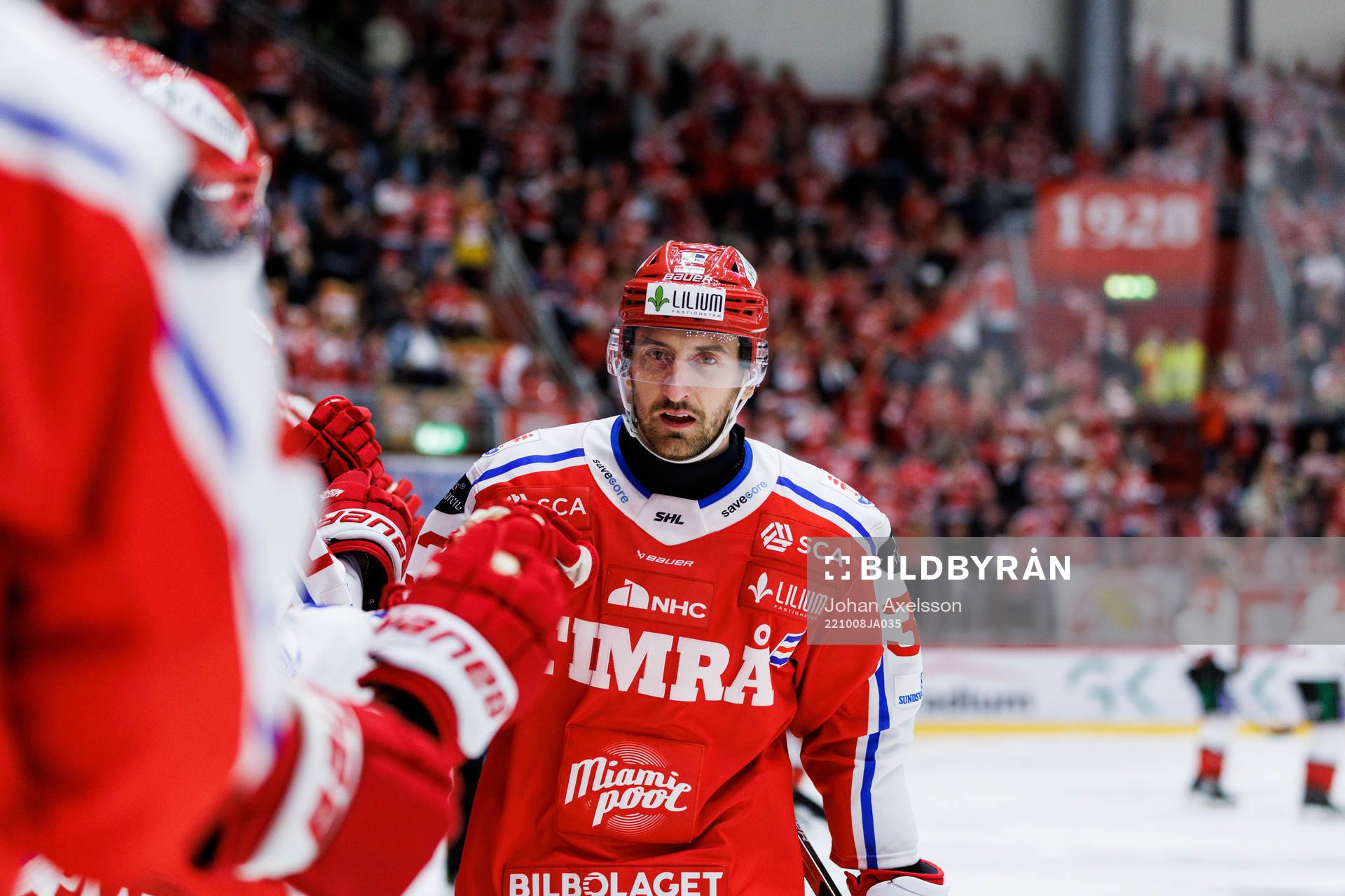 Timrås Albin Lundin jublar efetr 1-2