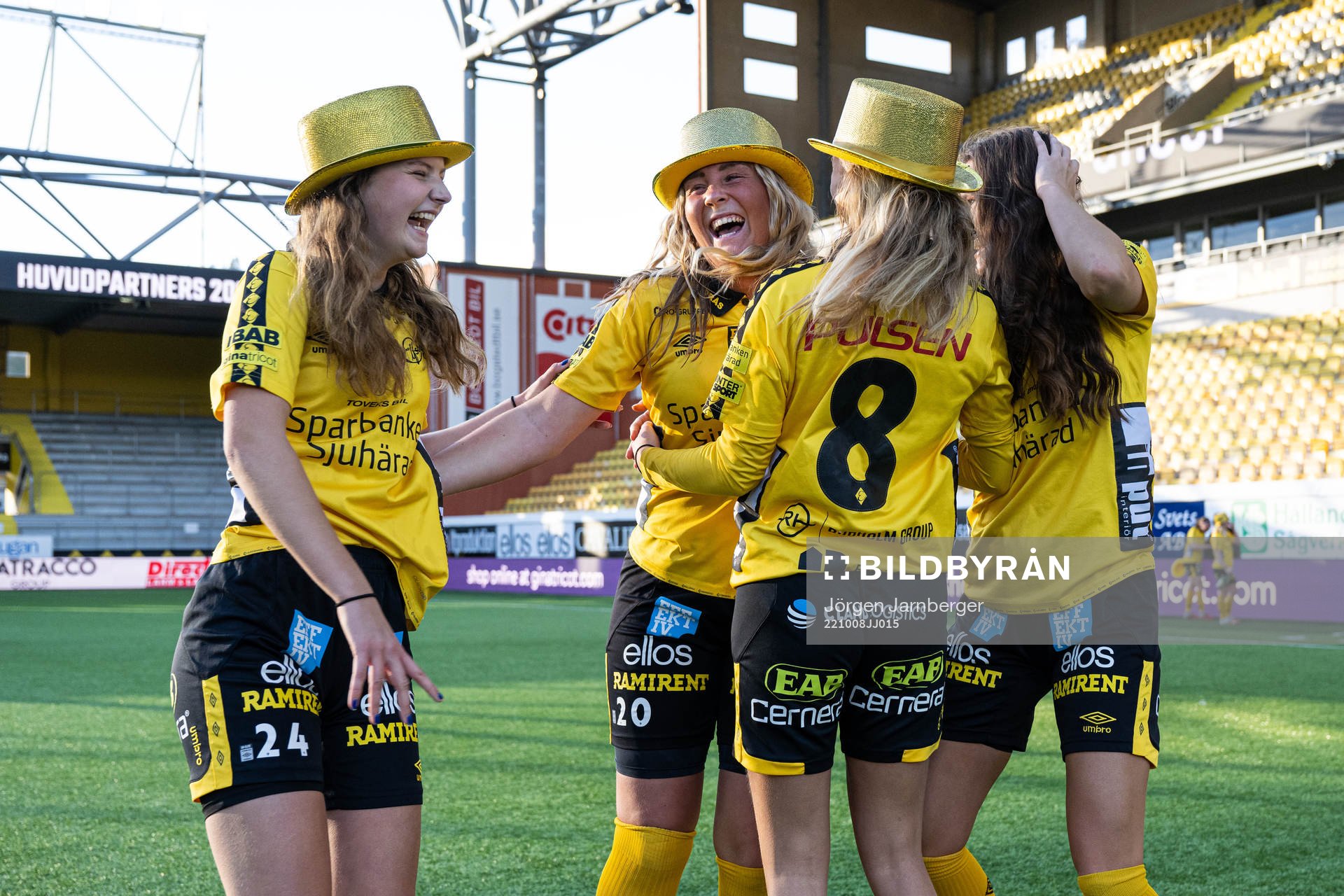 Elfsborgs Ida Backlund, Ebba Johansson, Linn Sångberg och