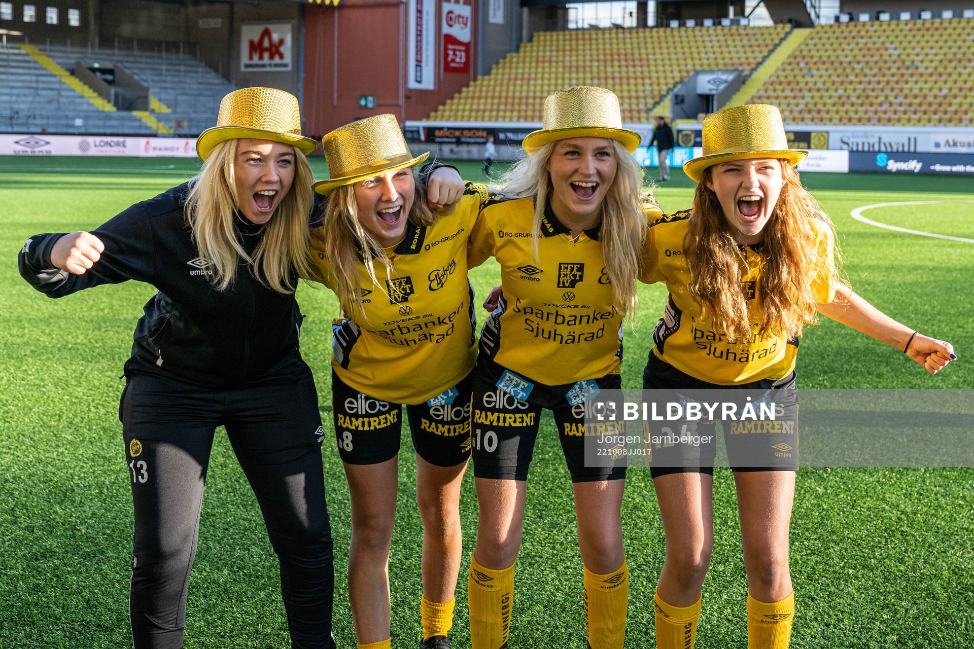 Elfsborgs Evelina Brink, Linn Sångberg, Matilda Ståhlbom