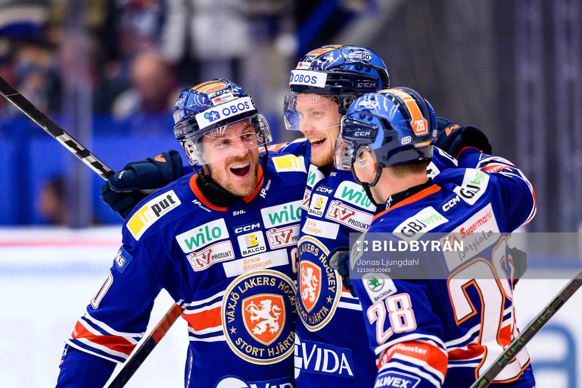 Växjös Erik Josefsson, Ludvig Nilsson och Hugo Gustafsson