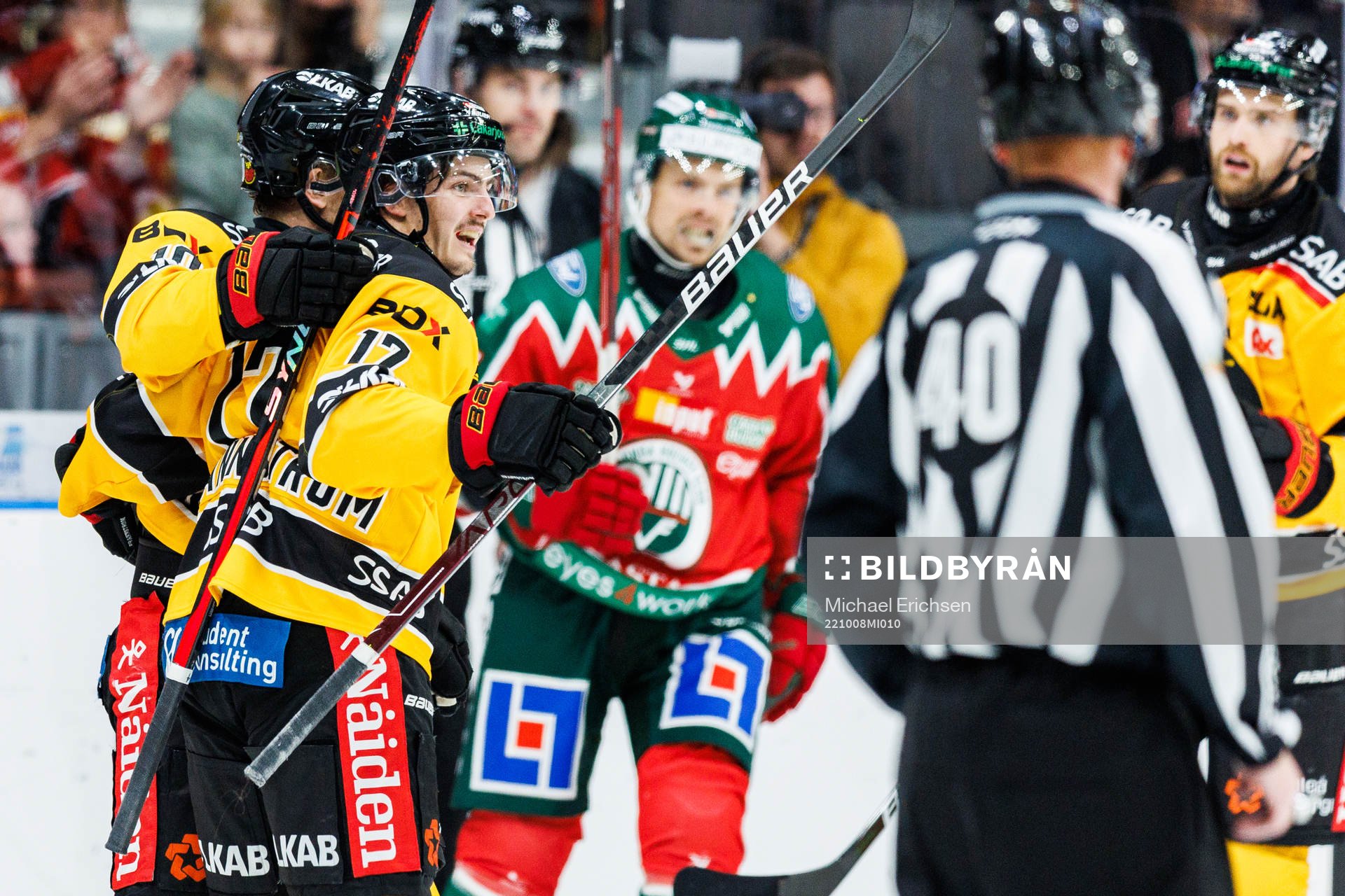 Luleås Isac Brännström jublar