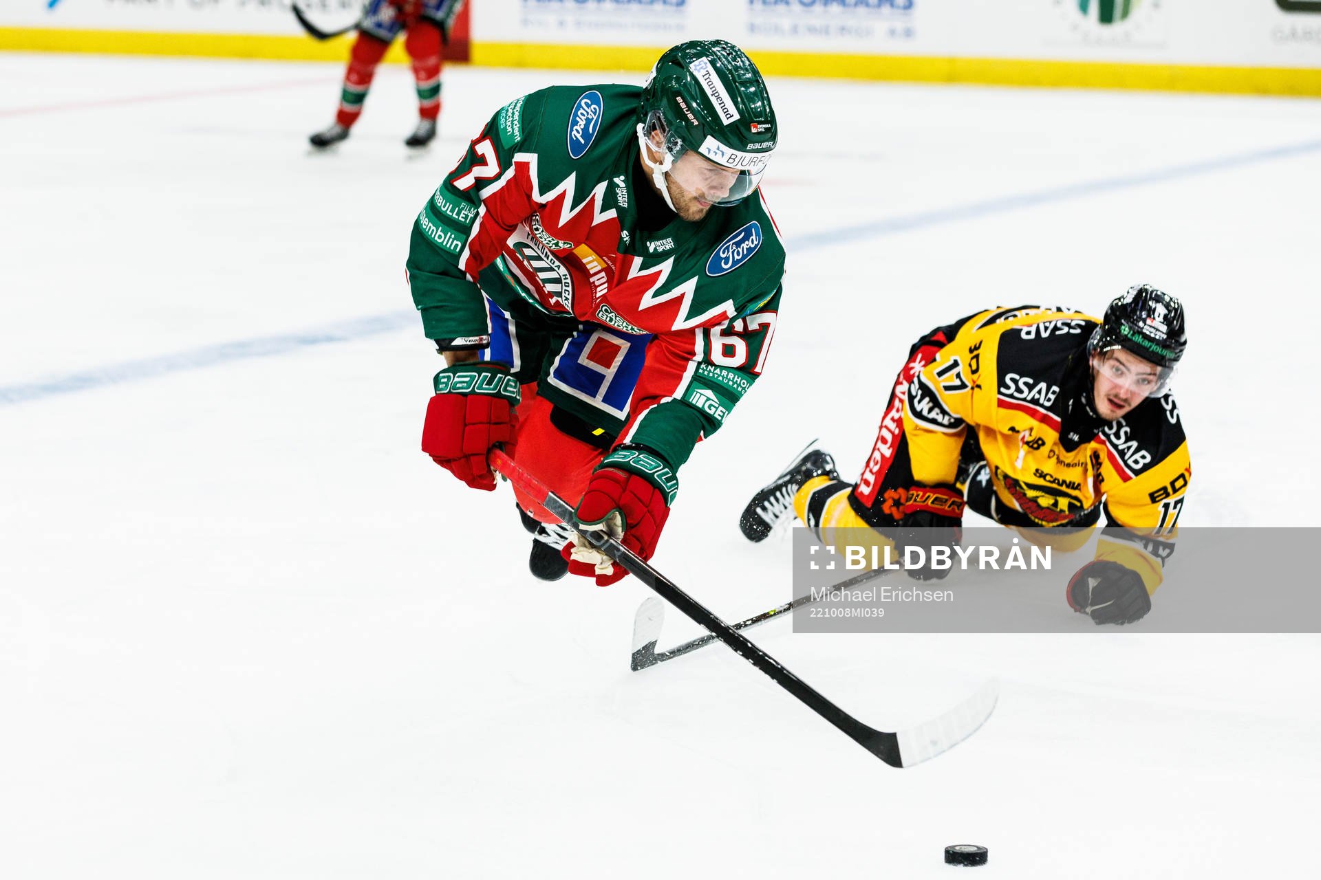 Frölundas Jacob Nilsson och Luleås Isac Brännström
