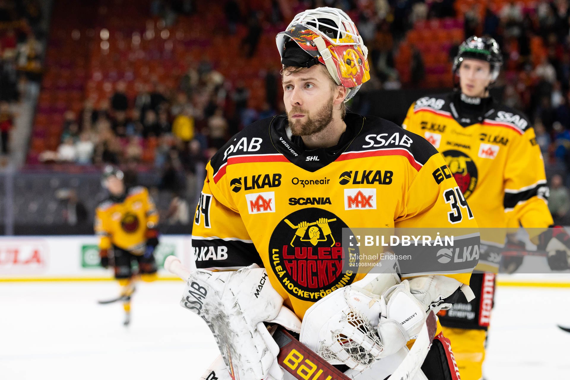 Luleås målvakt Joel Lassinantti deppar