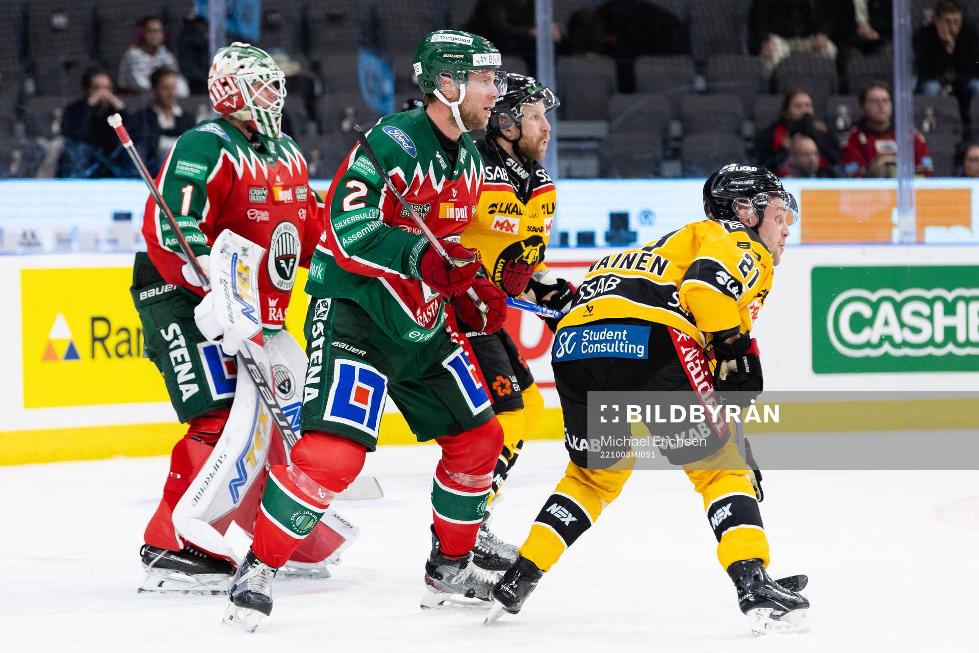 Frölundas Christian Folin och Luleås Juhani Tyrväinen