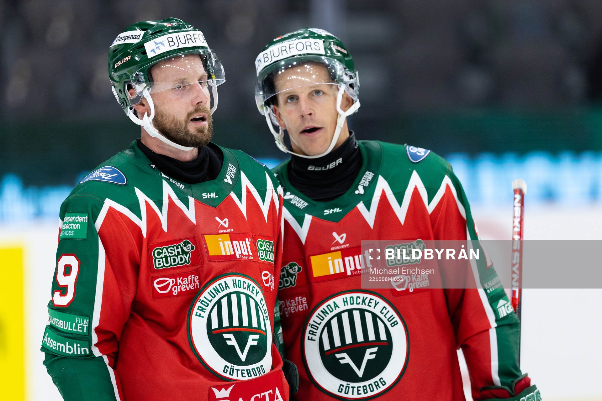 Frölundas Jan Mursak och Max Friberg