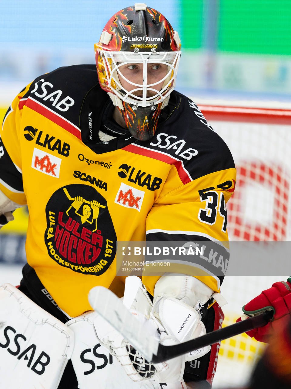 Luleås målvakt Joel Lassinantti