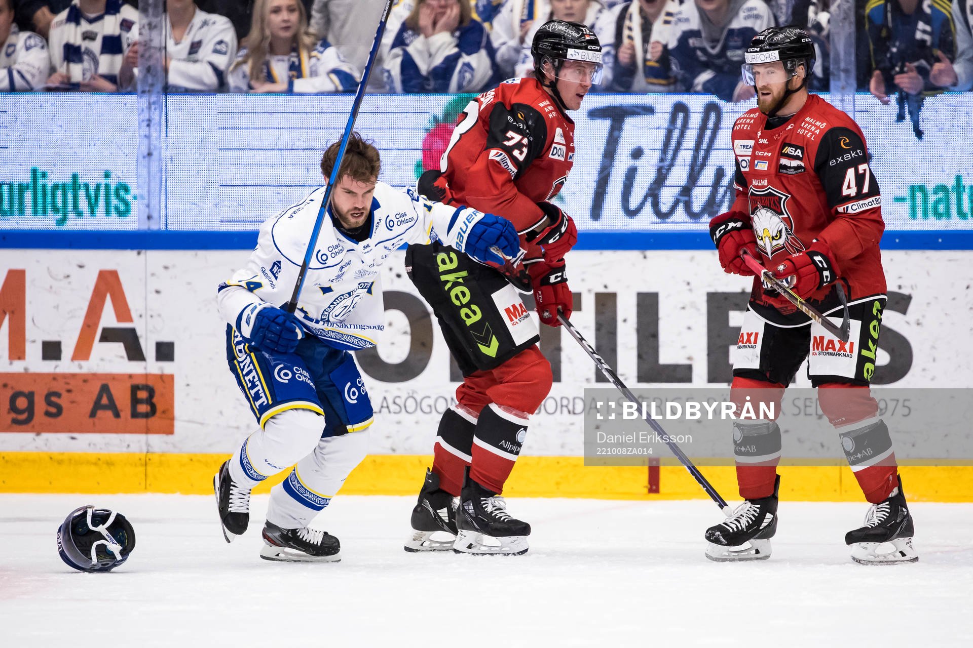 Leksands Oskar Lang och Malmö Redhawkss Adam Ollas
