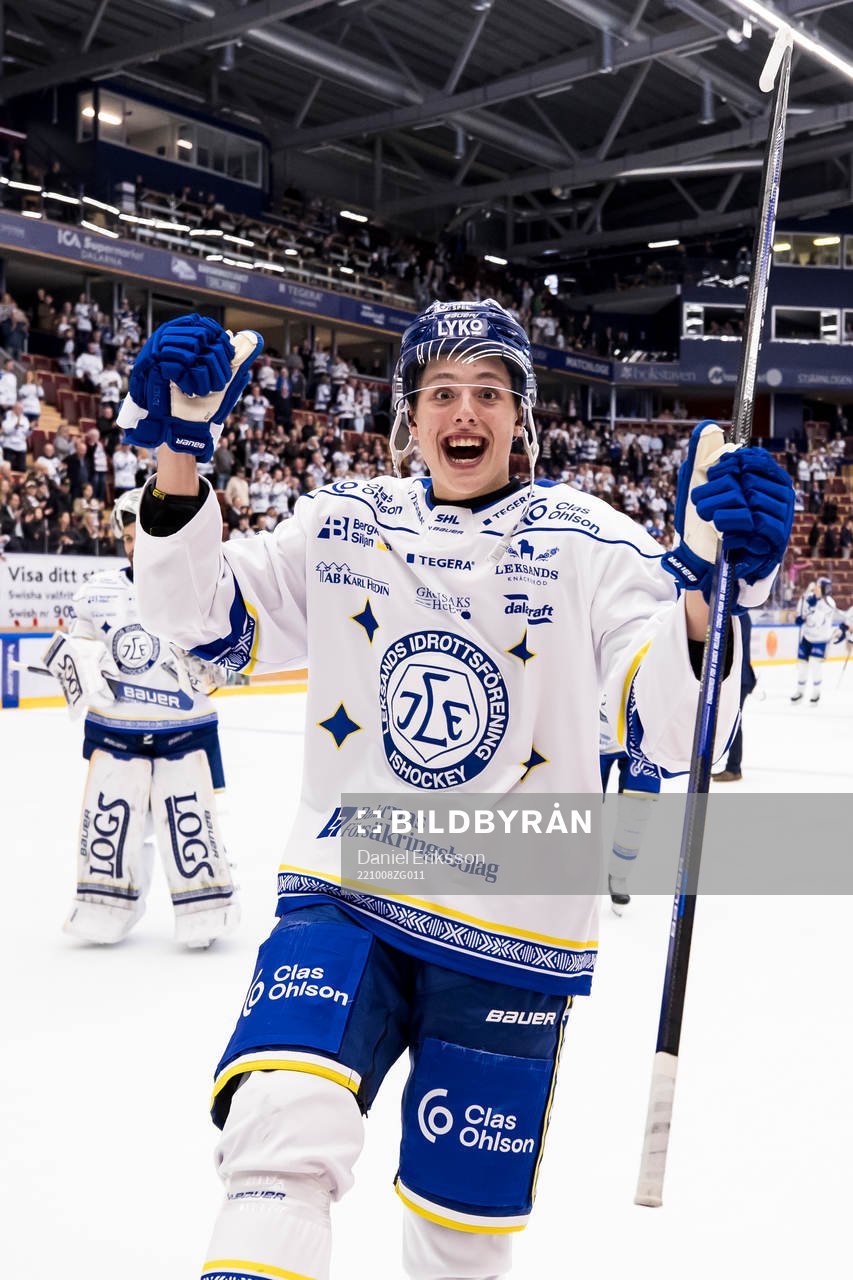 Leksands Anton Johansson jublar