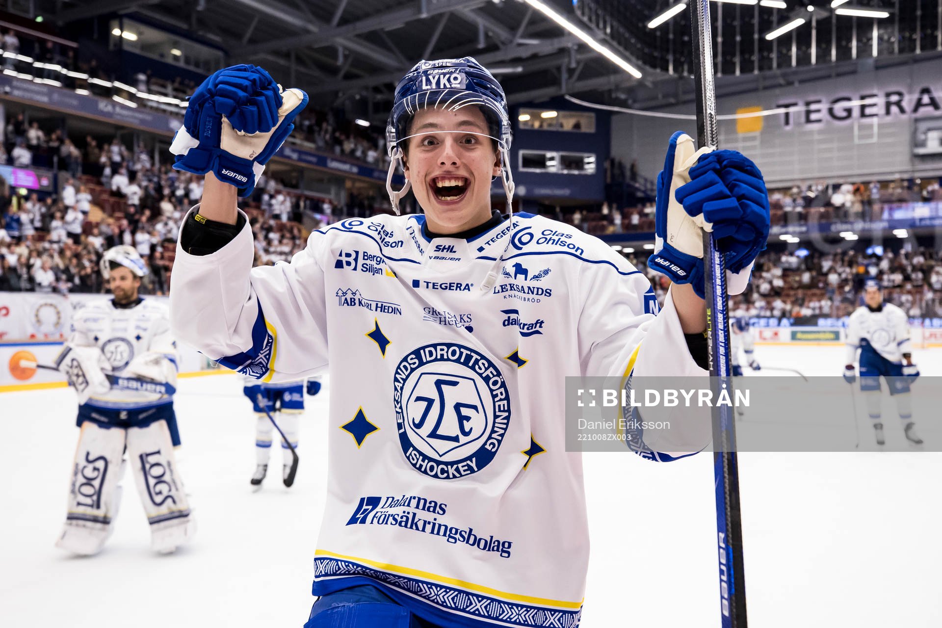 Leksands Anton Johansson jublar