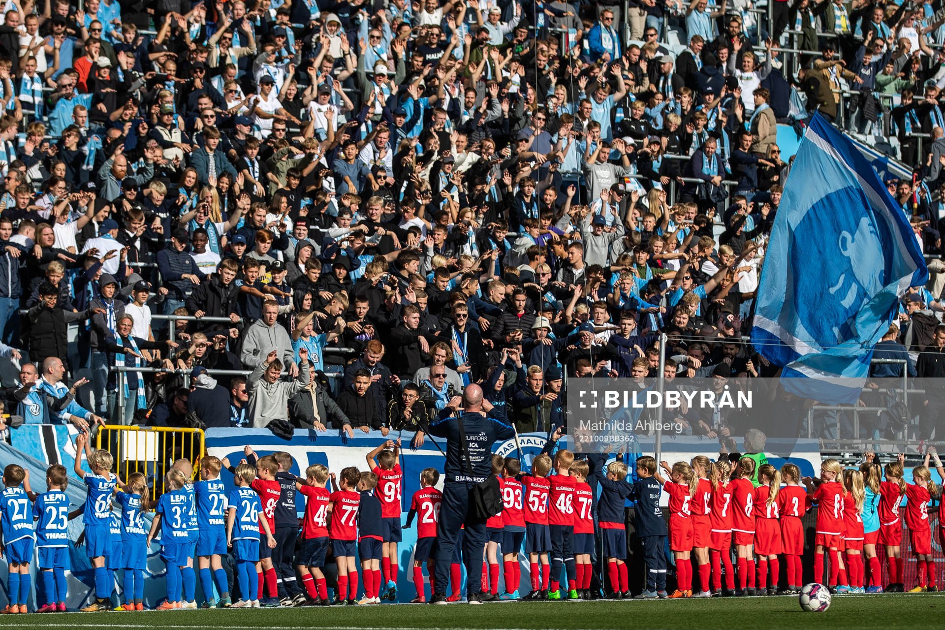 under fotbollsmatchen i Allsvenskan mellan Malmö FF och