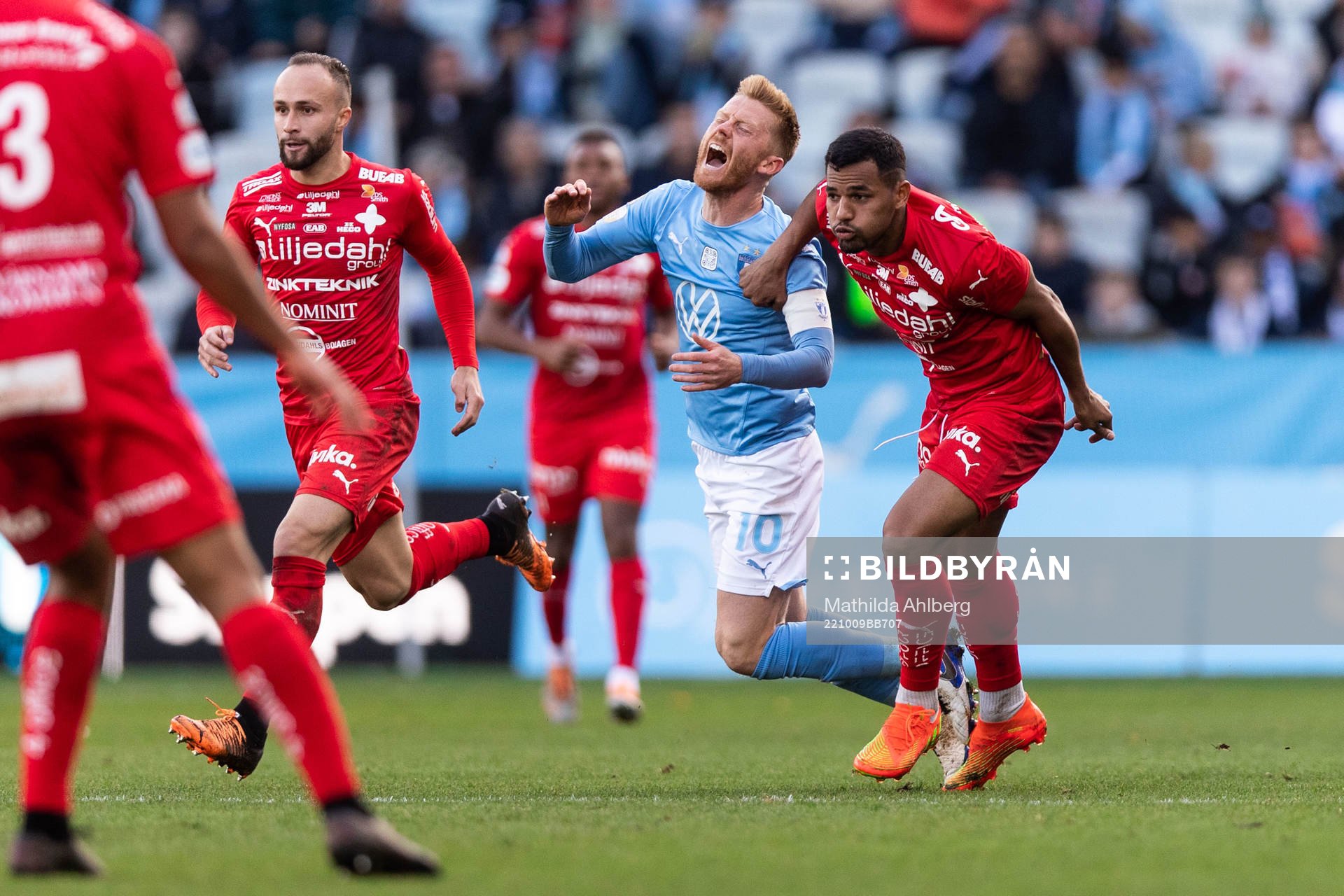 Malmö FFs Anders Christiansen har ont