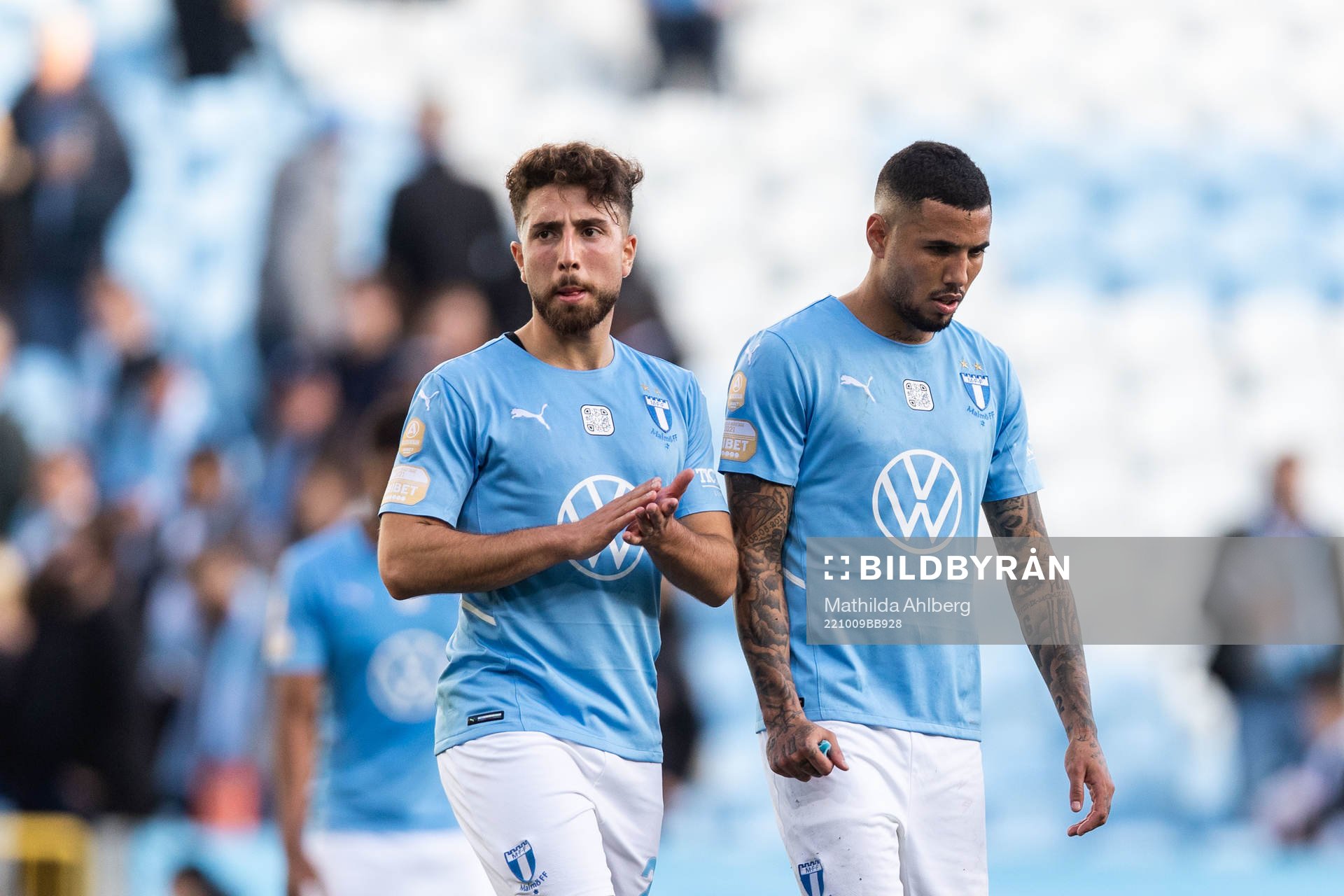 Malmö FFs Erdal Rakip och Sergio Pena deppar