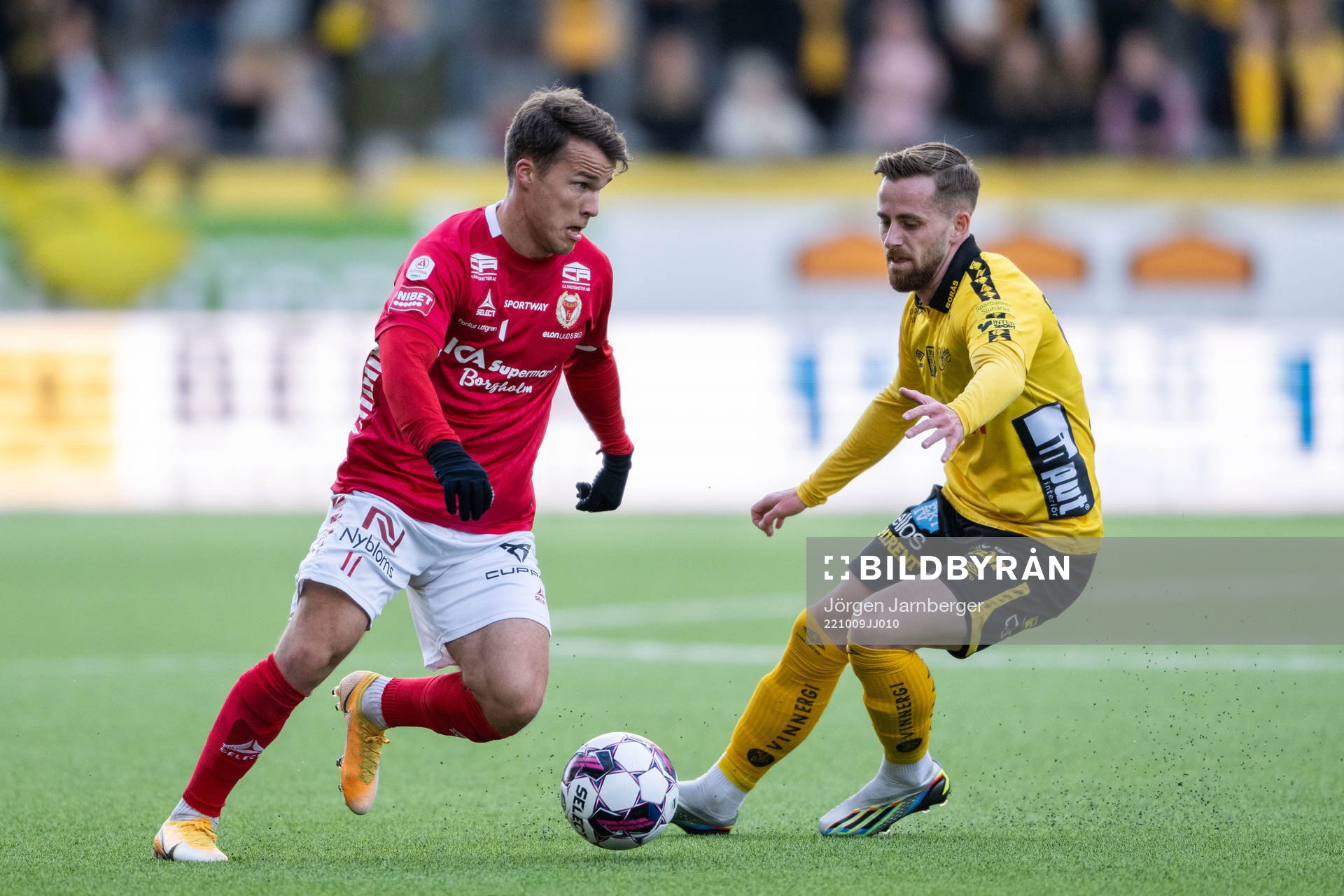 Kalmars Simon Skrabb och Elfsborgs Rasmus Alm