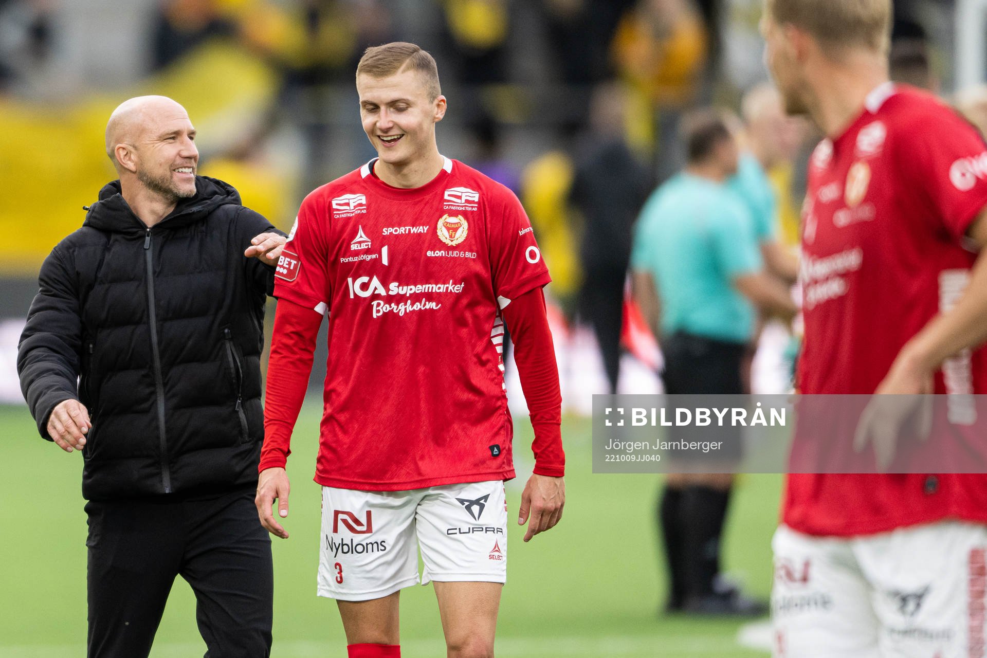 Kalmars tränare Henrik Rydström och David Kristjan