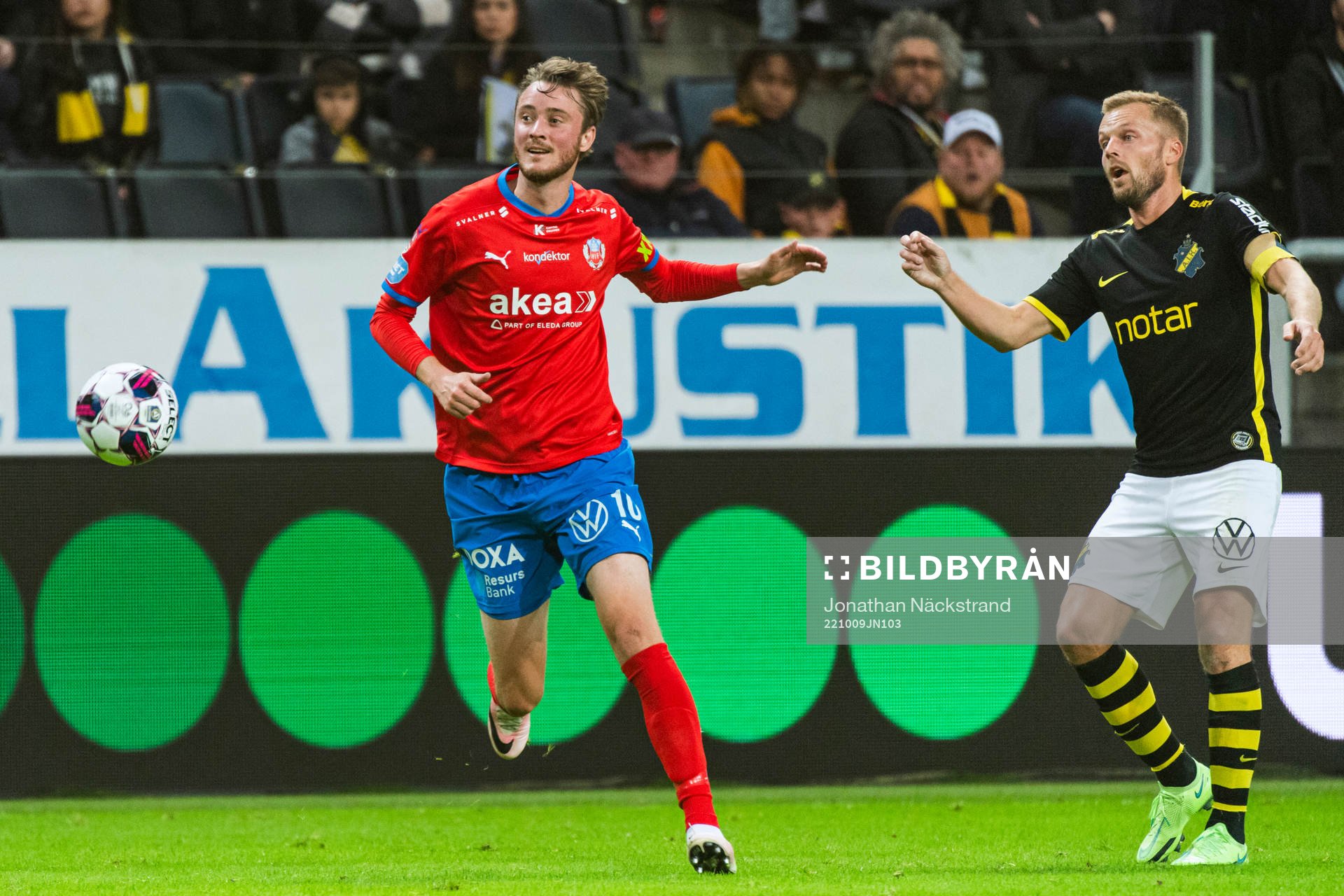 Helsingborgs Rasmus Jönsson och AIKs Sebastian Larsson