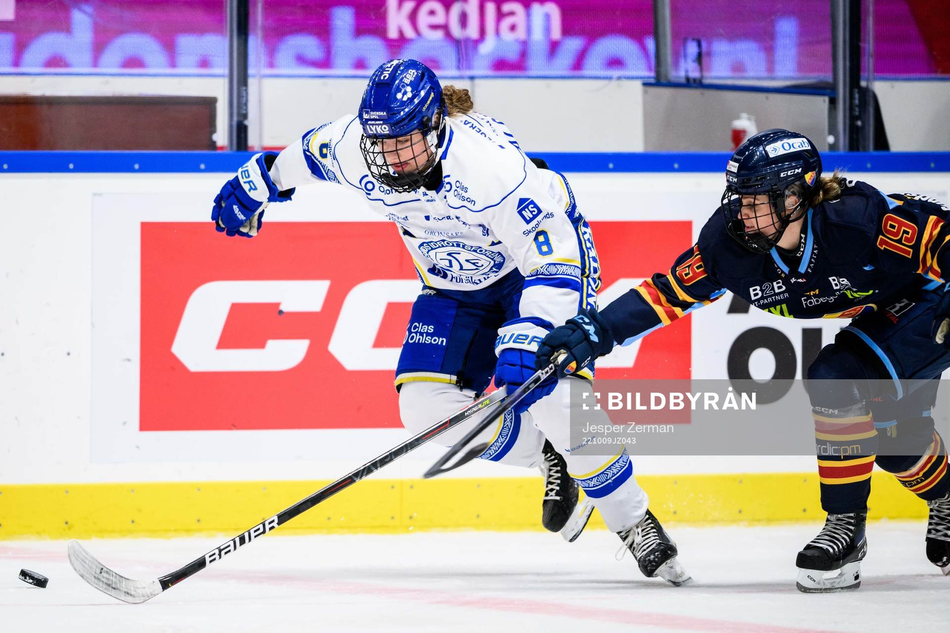 Leksands Ella Albinsson och Djurgårdens Julia Östlund