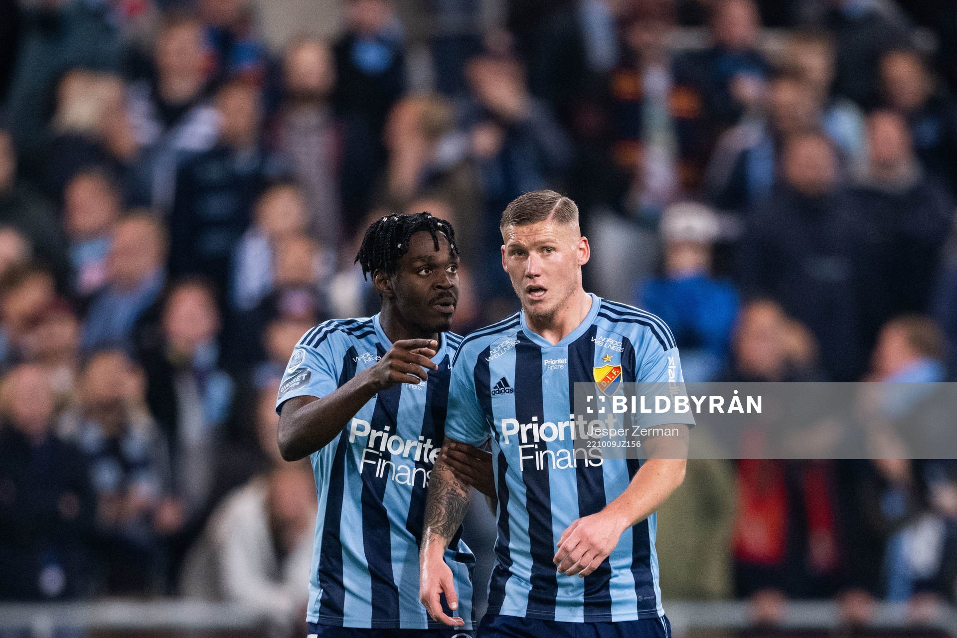 Djurgårdens Joel Asoro och Victor Edvardsen