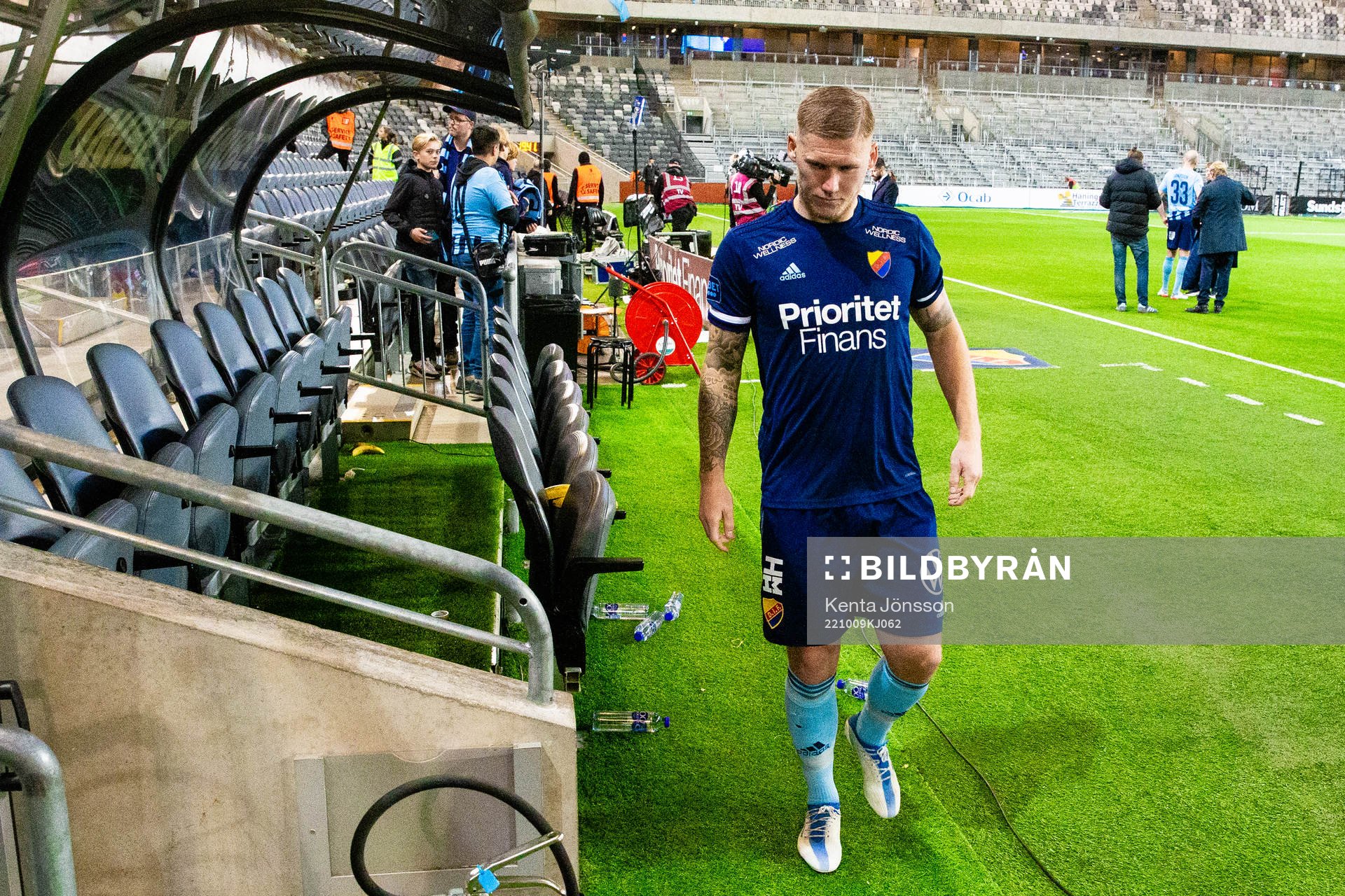 Djurgårdens Victor Edvardsen deppar