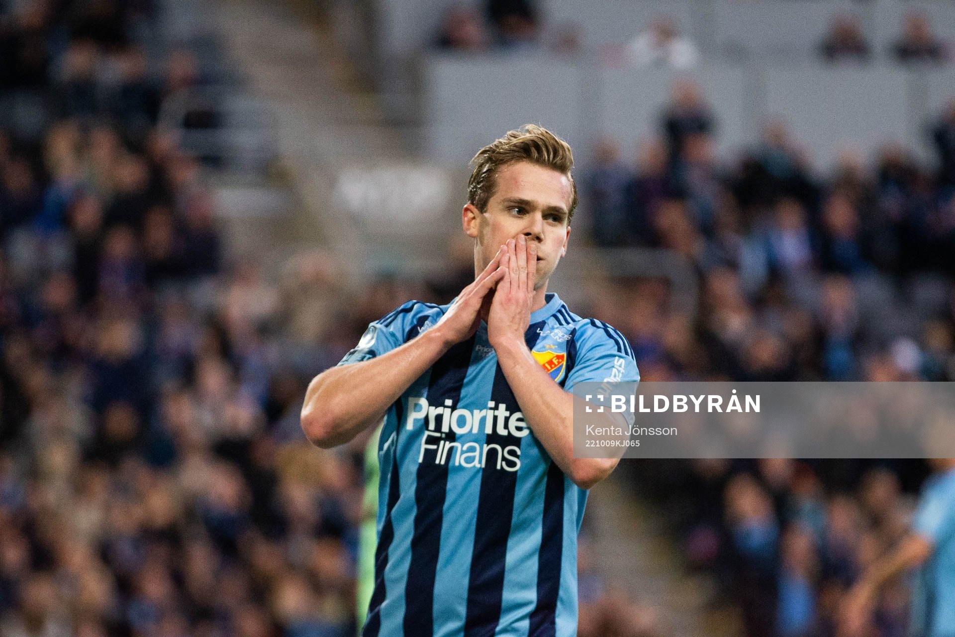 Djurgårdens Hampus Finndell deppar