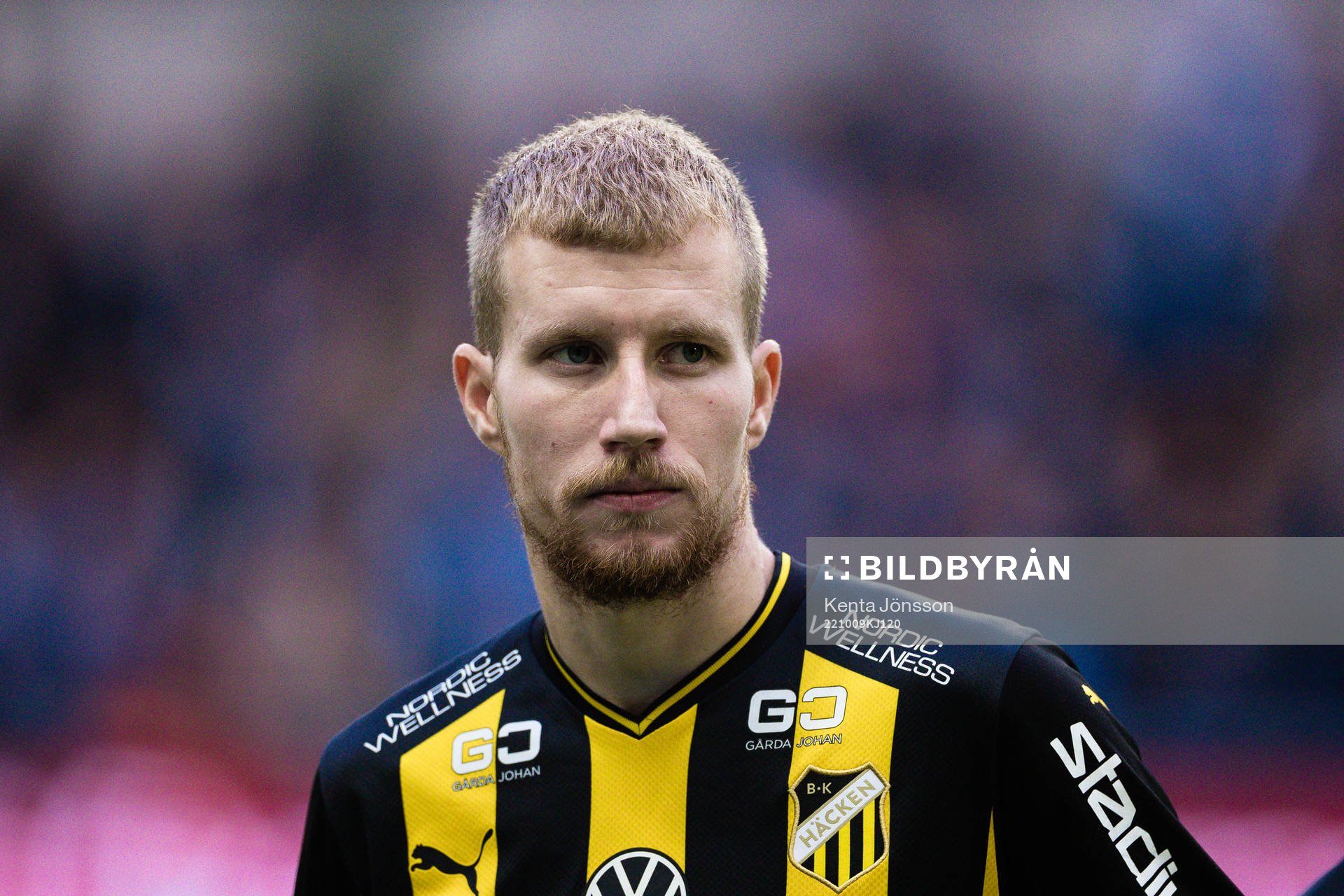 Häckens Simon Gustafson  fotbollsmatchen i Allsvenskan