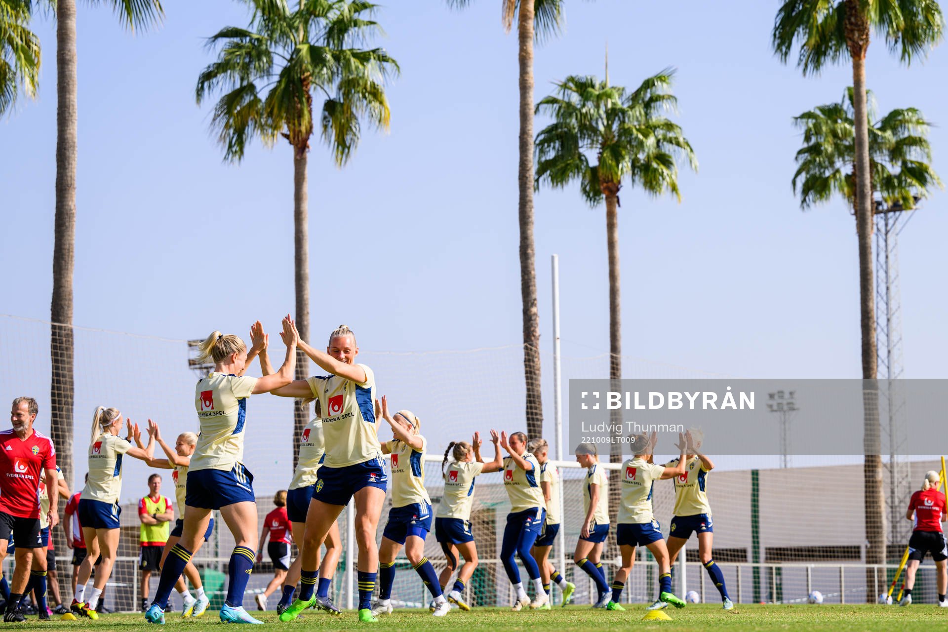 Emma Kullberg and Stina Blackstenius of the Swedish women's