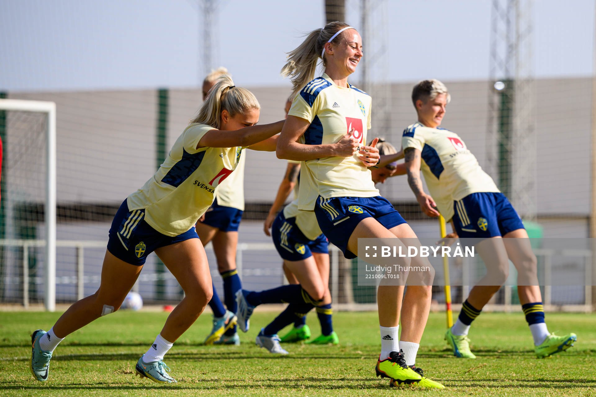 Amanda Nilden and Amanda Ilestedt of the Swedish women's