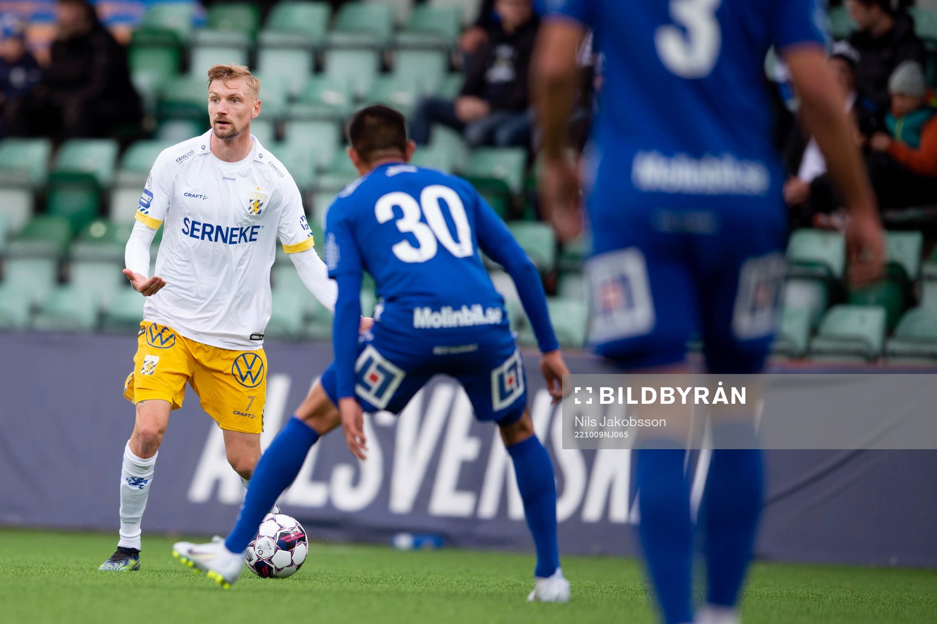 IFK Göteborgs Sebastian Eriksson och GIF Sundsvalls Joe
