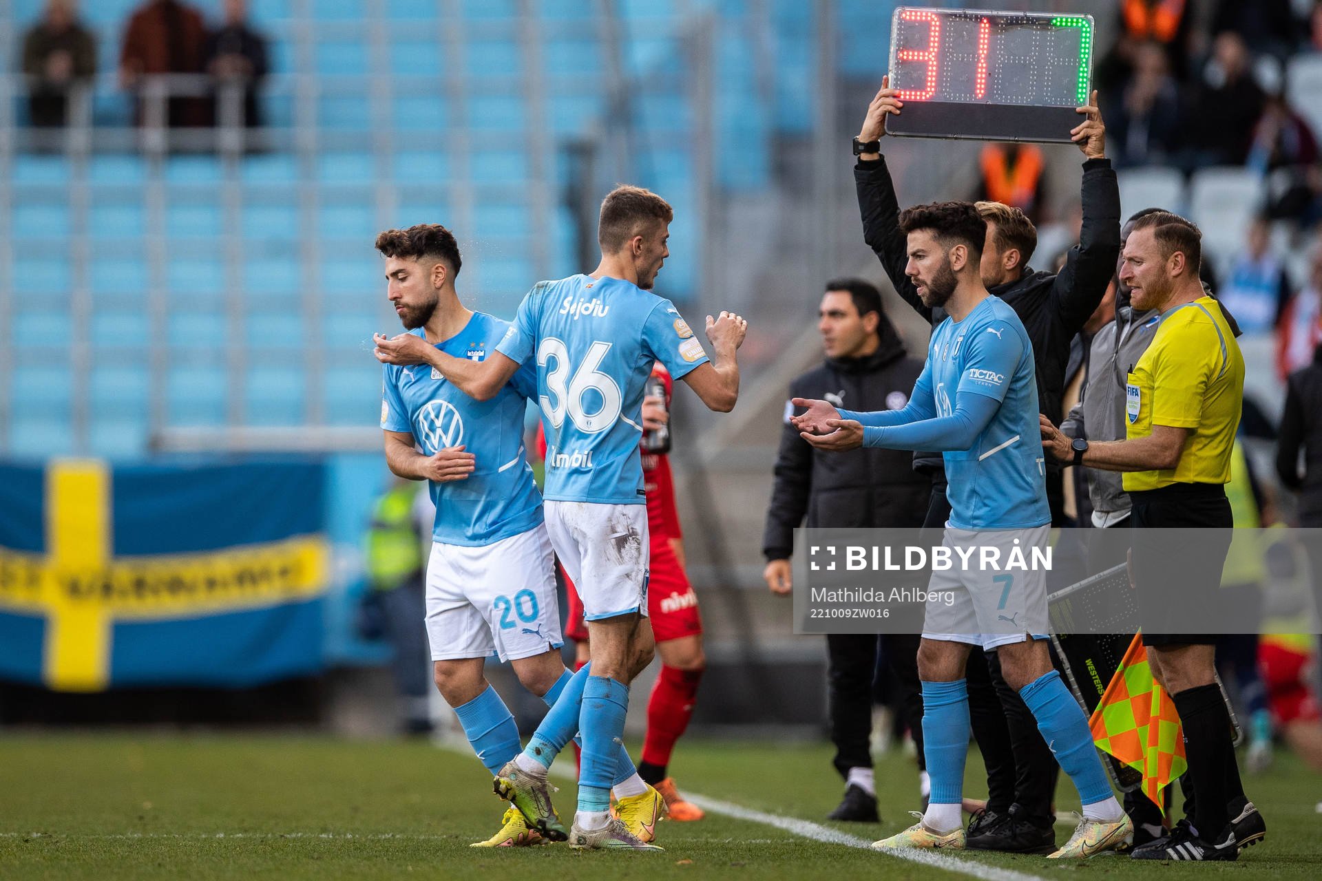 Malmö FFs Moustafa Zeidan, Patriot Sejdiu och Erdal Rakip