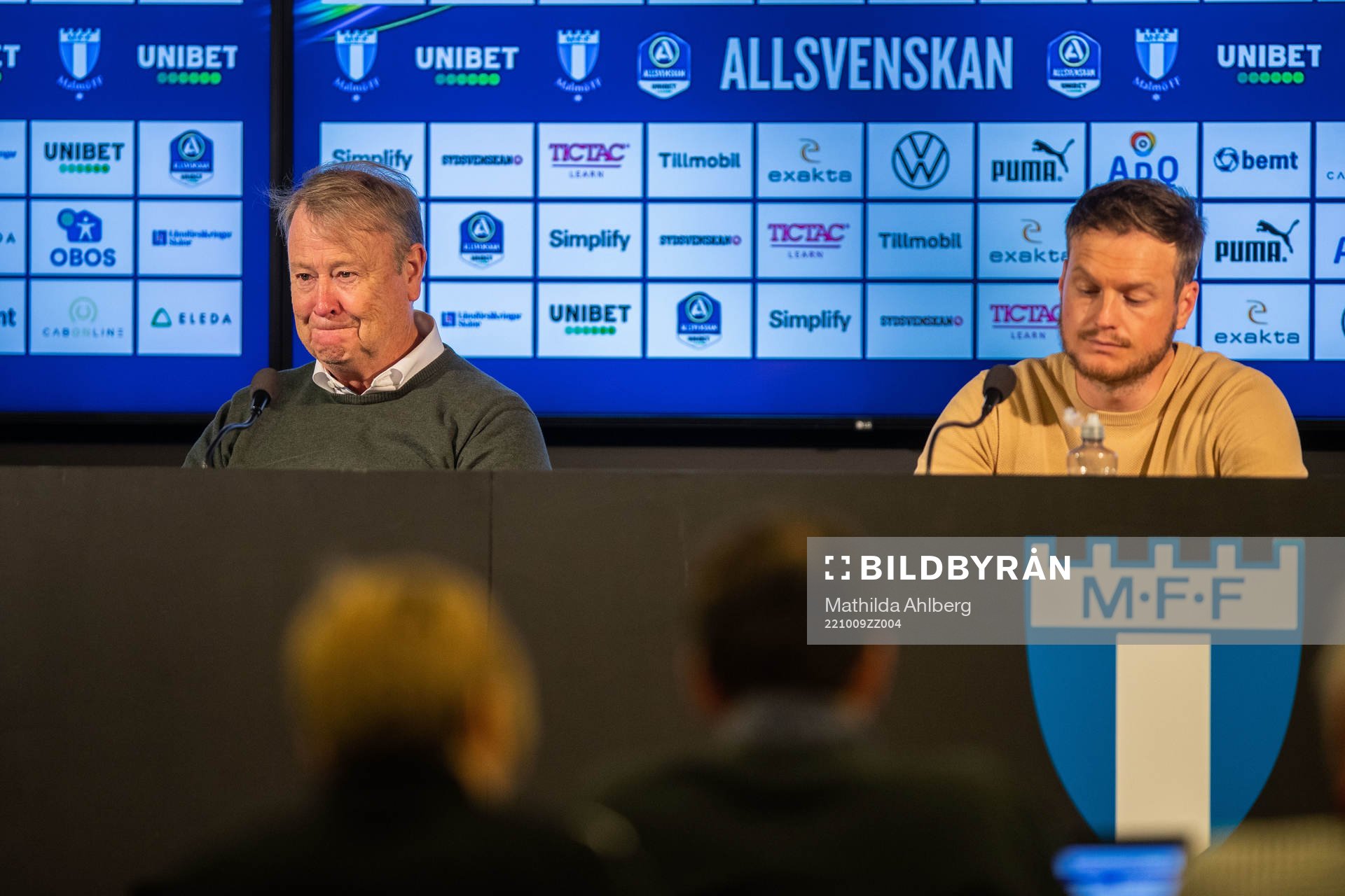 Malmö FFs tränare Åge Hareide och Värnamos tränare Kim