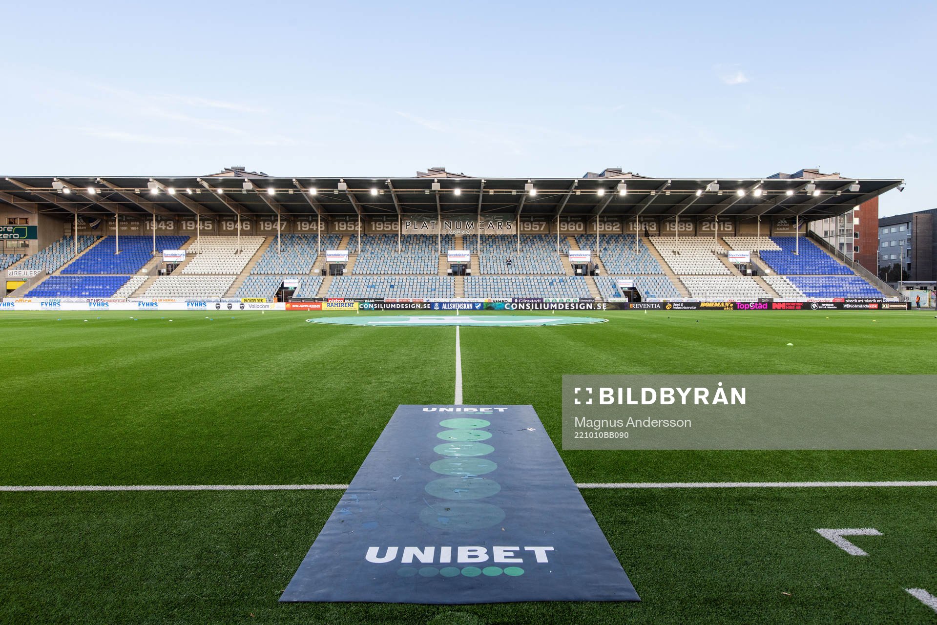 Interiör vy över Platinumcars Arena