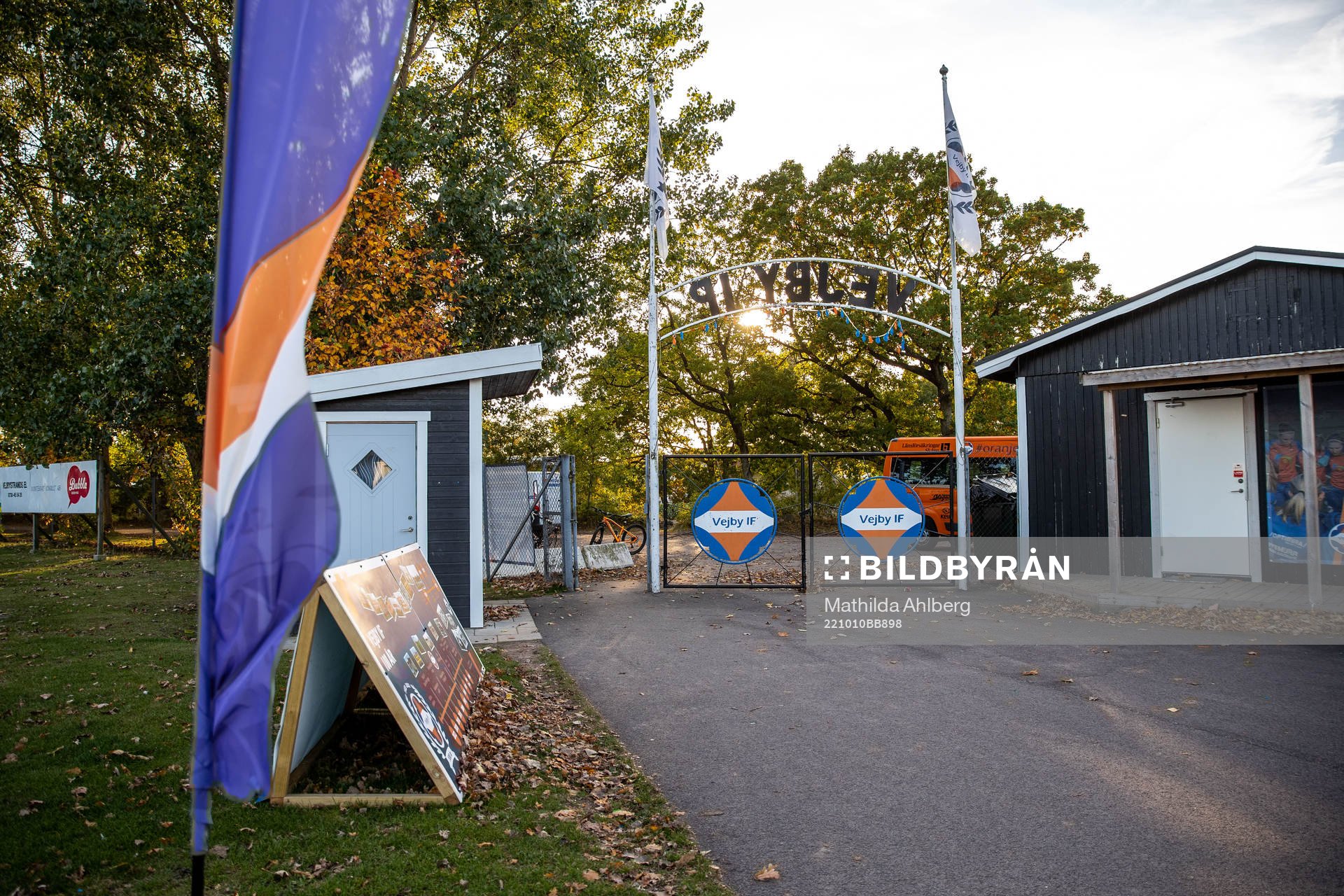 Interiör av Vejby idrottsplats
