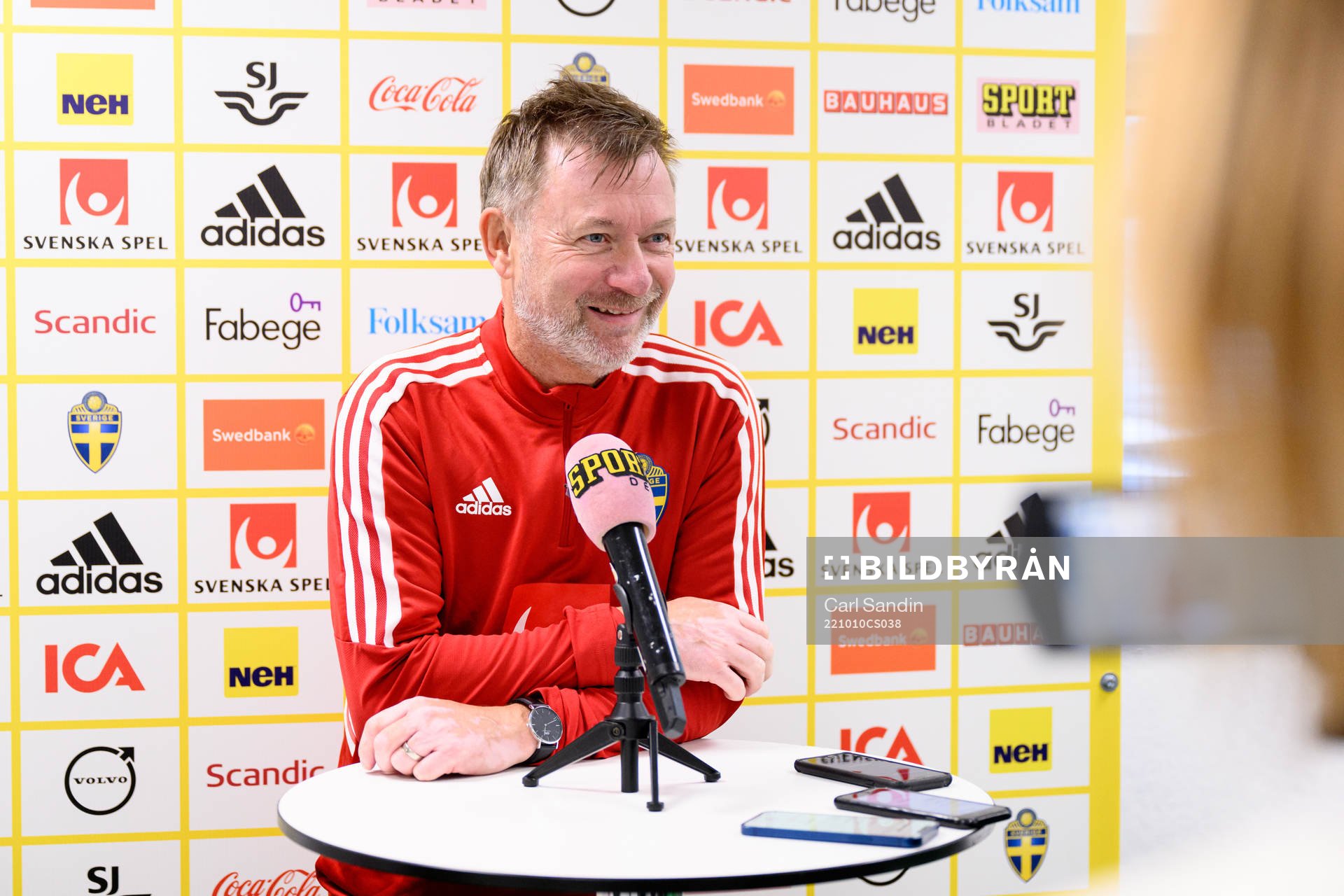 Head coach Peter Gerhardsson of the Swedish women's