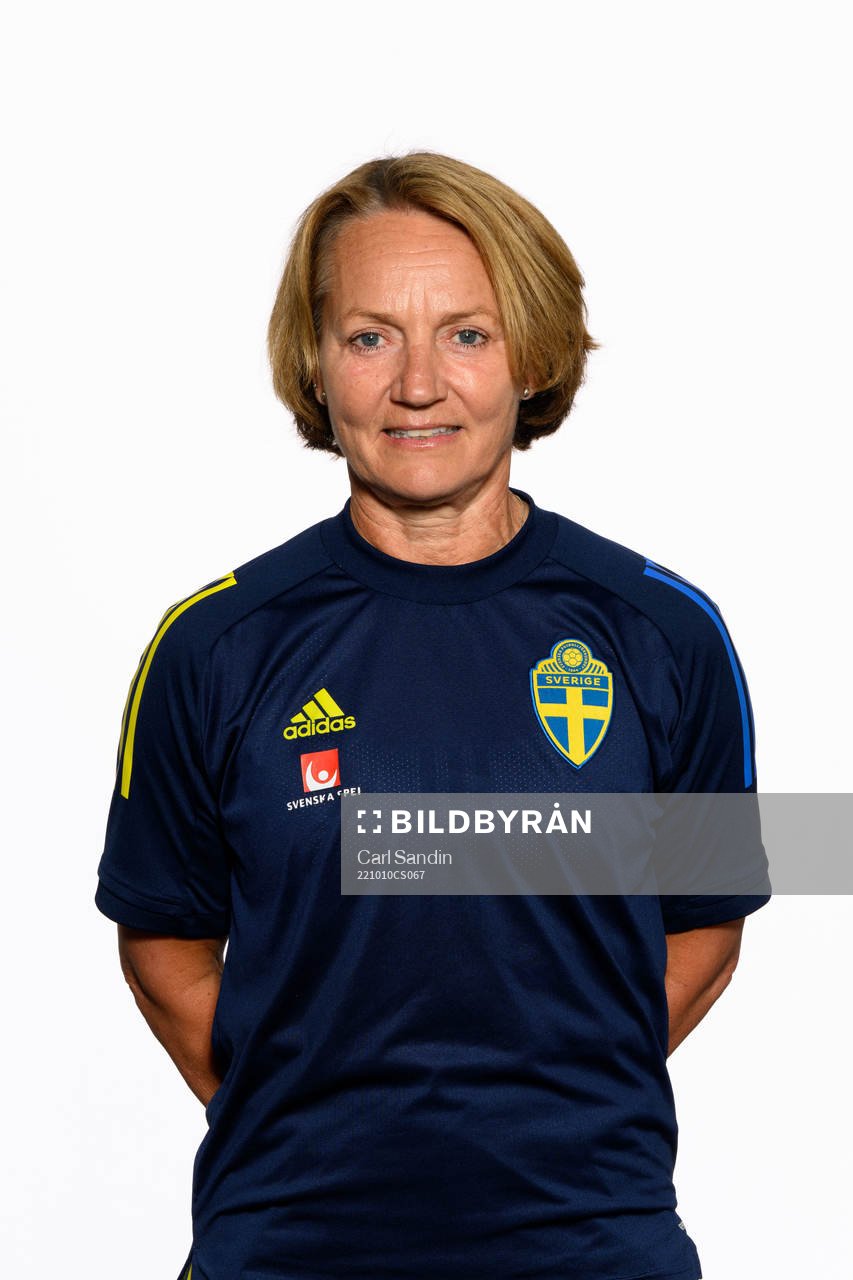 Annica Näsmark, physio of the Swedish women's national football team poses for a portrait on October 10, 2022 in Göteborg. 