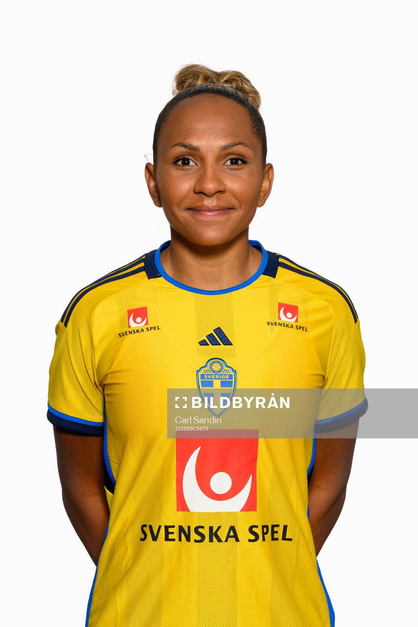 Madelen Janogy of the Swedish women's national football