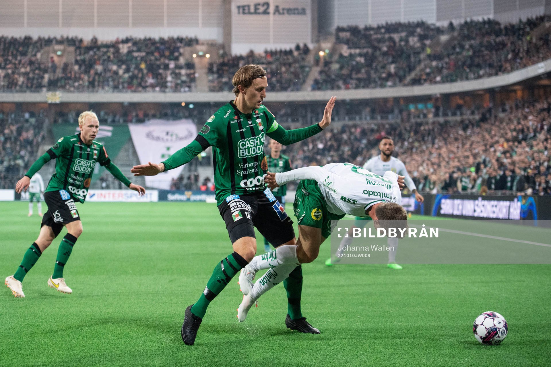 Varbergs Joakim Lindner och Hammarbys Joel Nilsson
