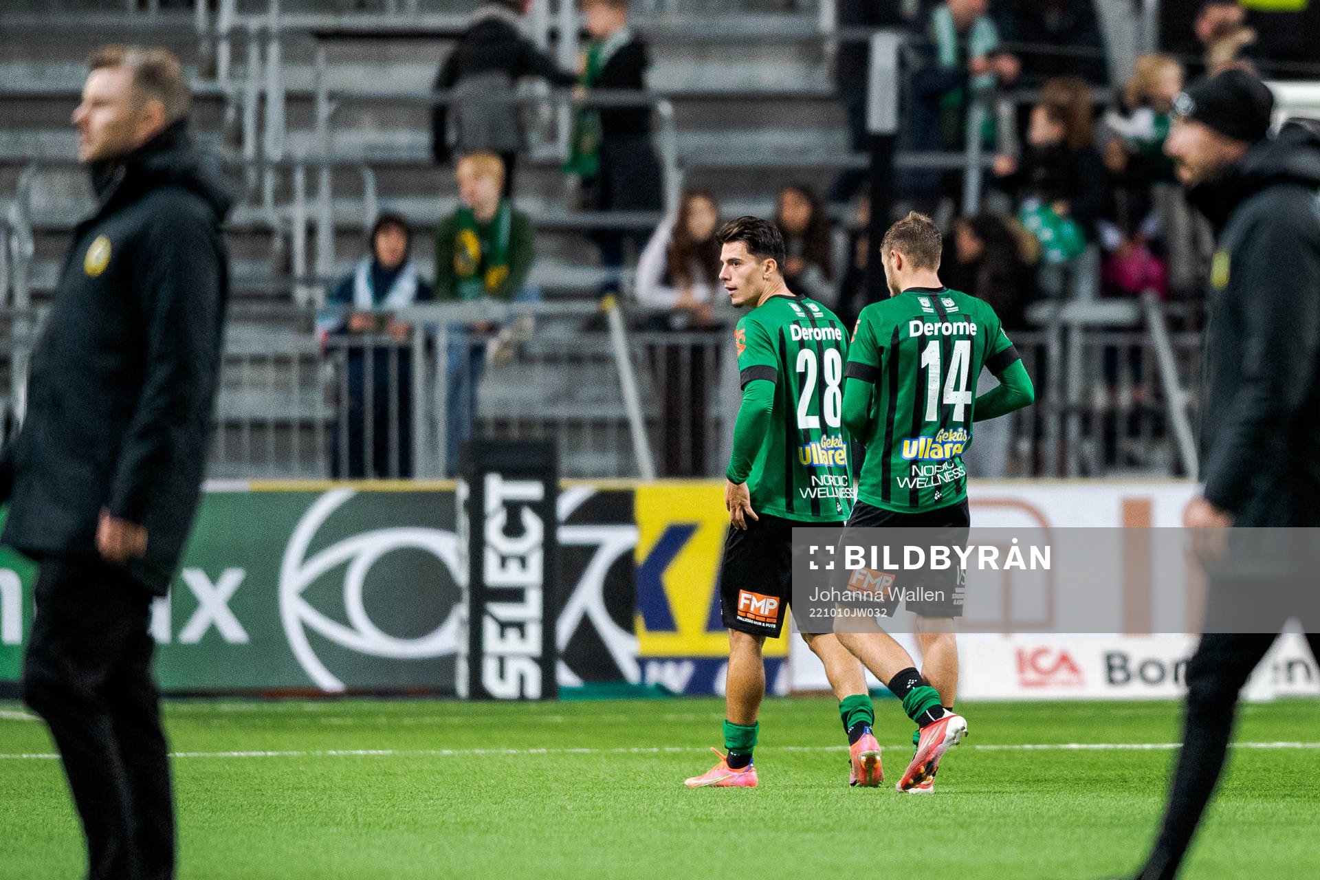 Varbergs Flamur Dzelili och Oliver Alfonsi deppar