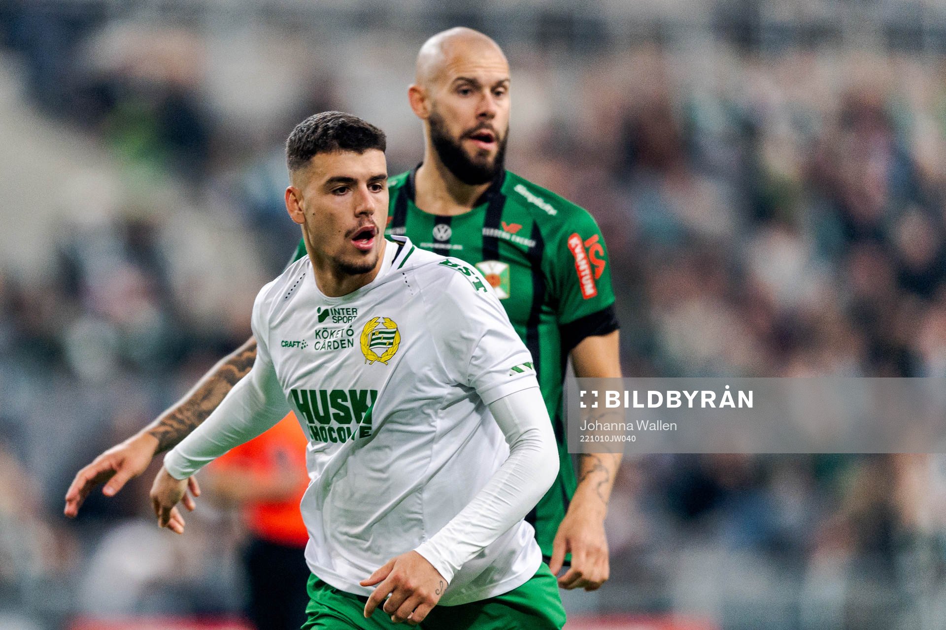 Hammarbys Edvin Kurtulus och Varbergs Robin Simovic