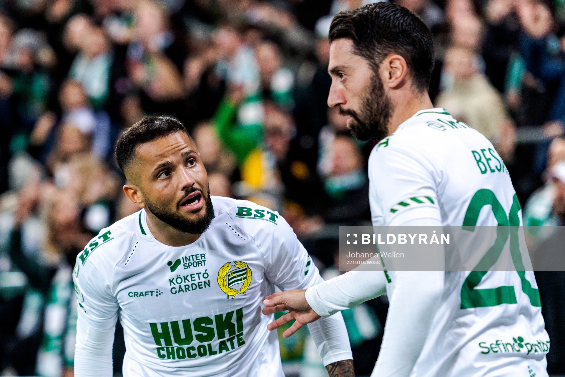 Hammarbys Mohanad Jeahze och Nahir Besara